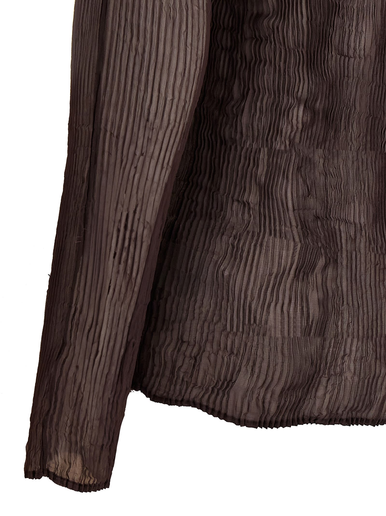 Issey Miyake Chiffon Twist 1 Sweaters And Cardigans Brown