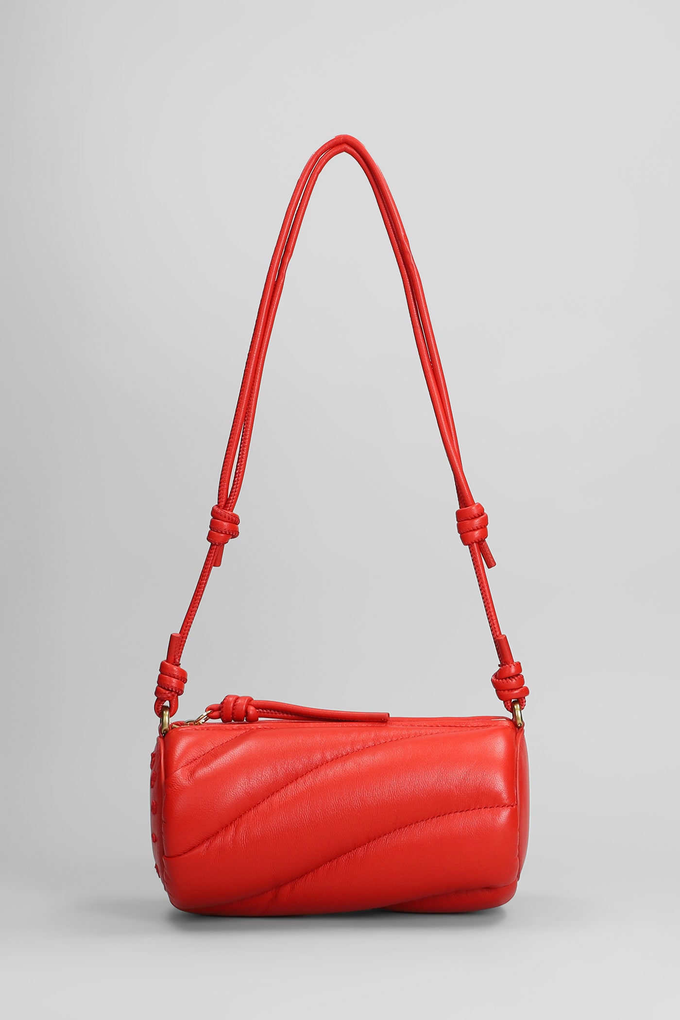 Mini Mella Shoulder Bag In Red Leather