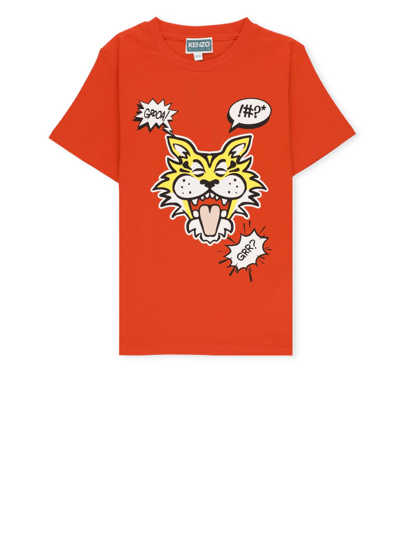 Kenzo Kids' T-shirt With Print In Rosso