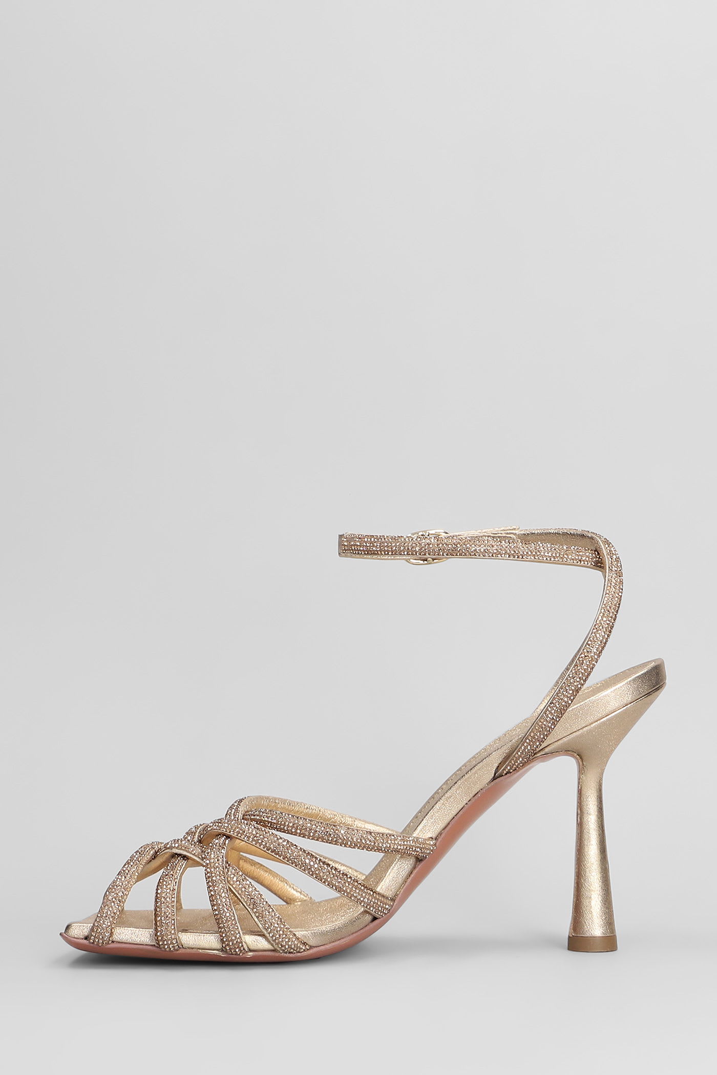 Aldo Castagna Vittoria Sandals In Copper Leather In Brown