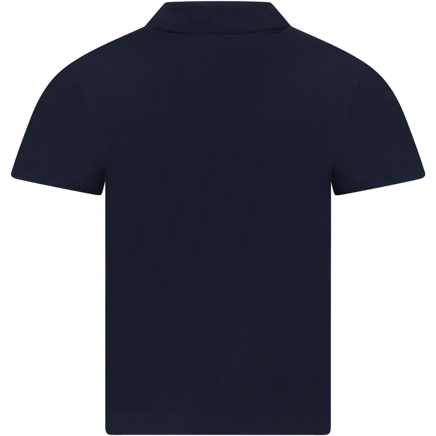 Shop Lacoste Blu Polo For Boy With Iconic Logo In Blue
