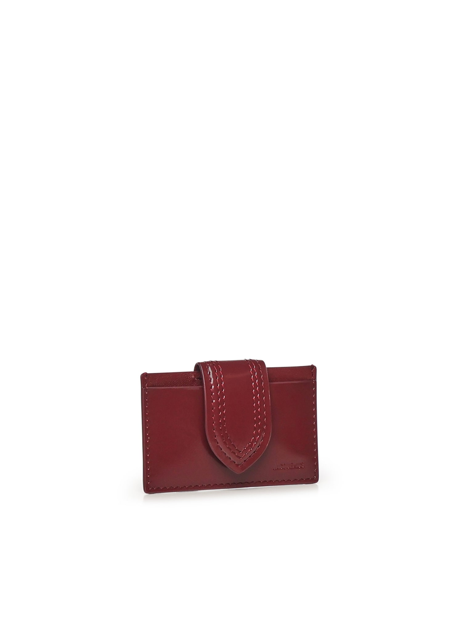 Jacquemus Le Porte-cartes Bambino Leather Card Holder In Red