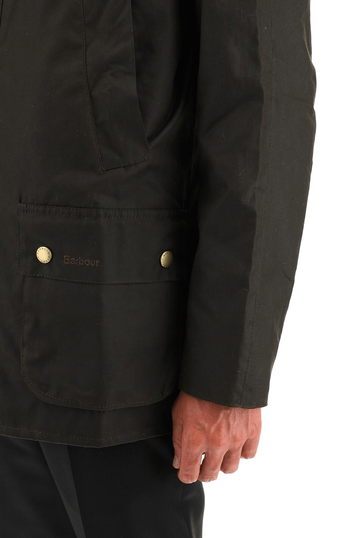 Barbour Ashby Waxed Jacket In Green