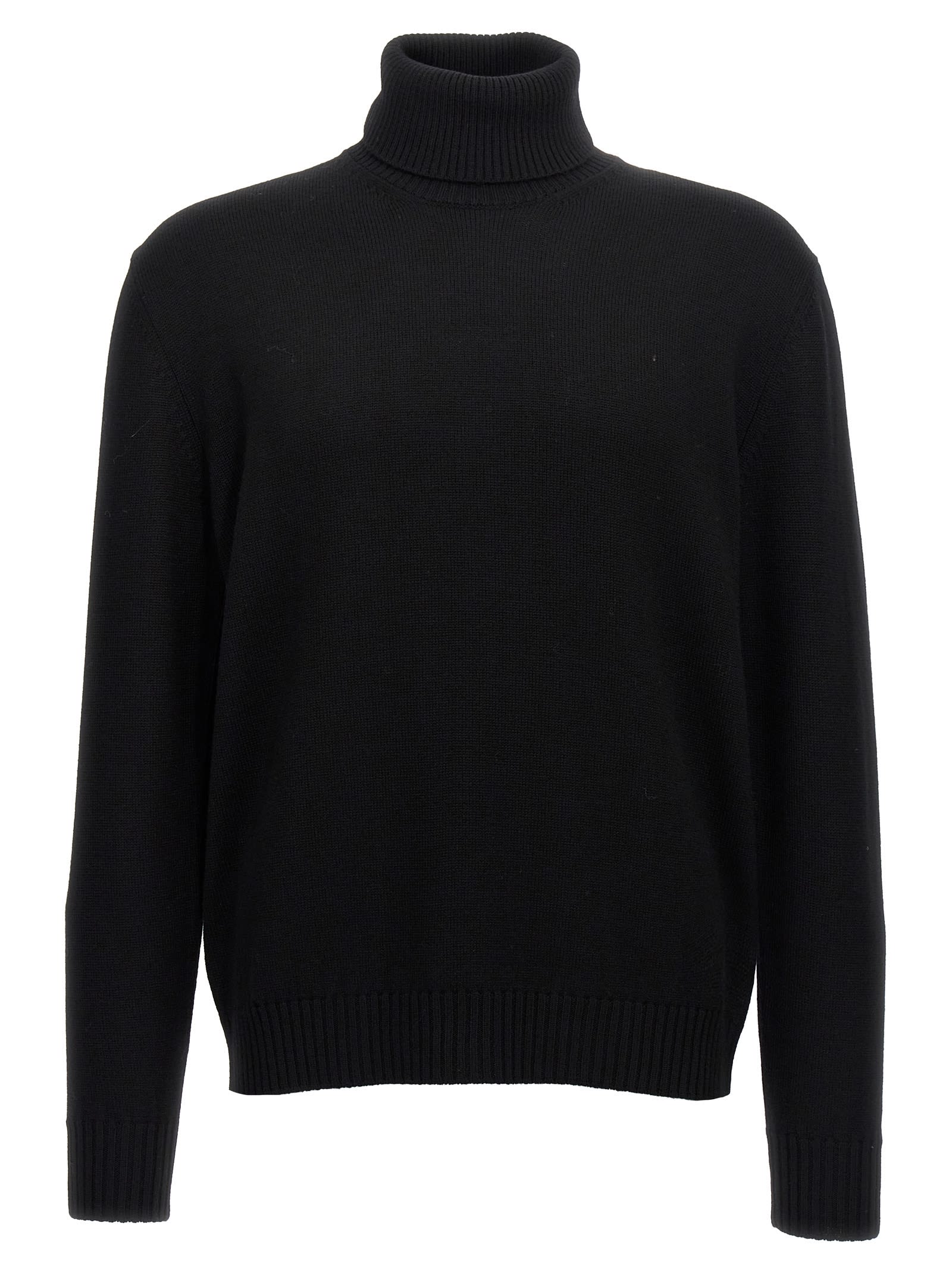 Ballantyne Wool Turtleneck Sweater Sweaters And Cardigans Black In Black