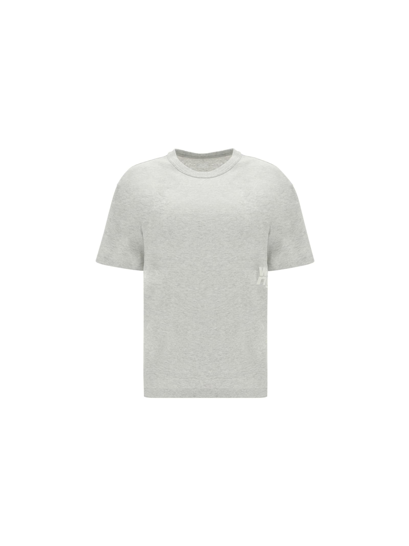 Shop Alexander Wang Essential T-shirt In Light Heather Grey