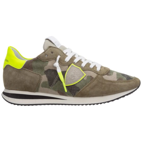 Philippe Model Trpx Camouflage Neon Sneakers