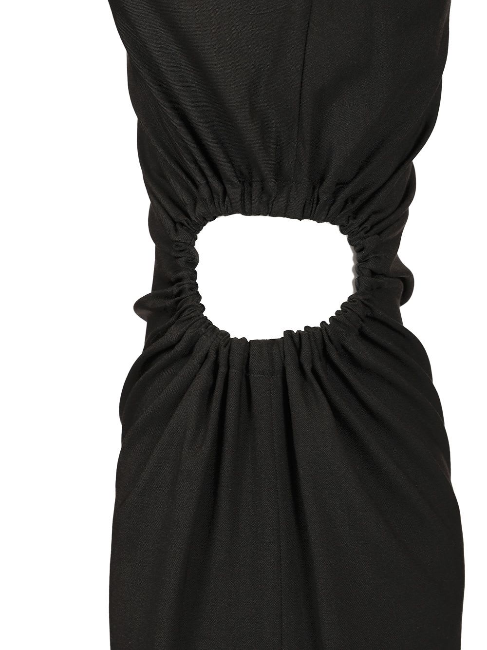 Max Mara Silva Wool-silk Dress In Black