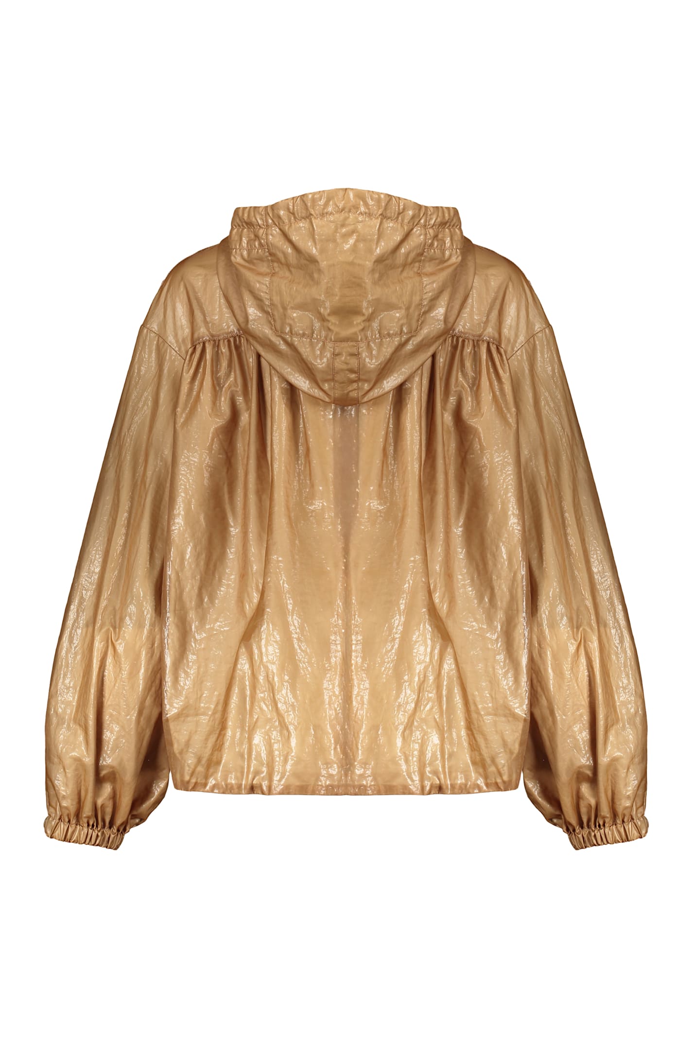 Parajumpers Lightweight Beige Jacket With Adjustable Hood Elegant In Brown