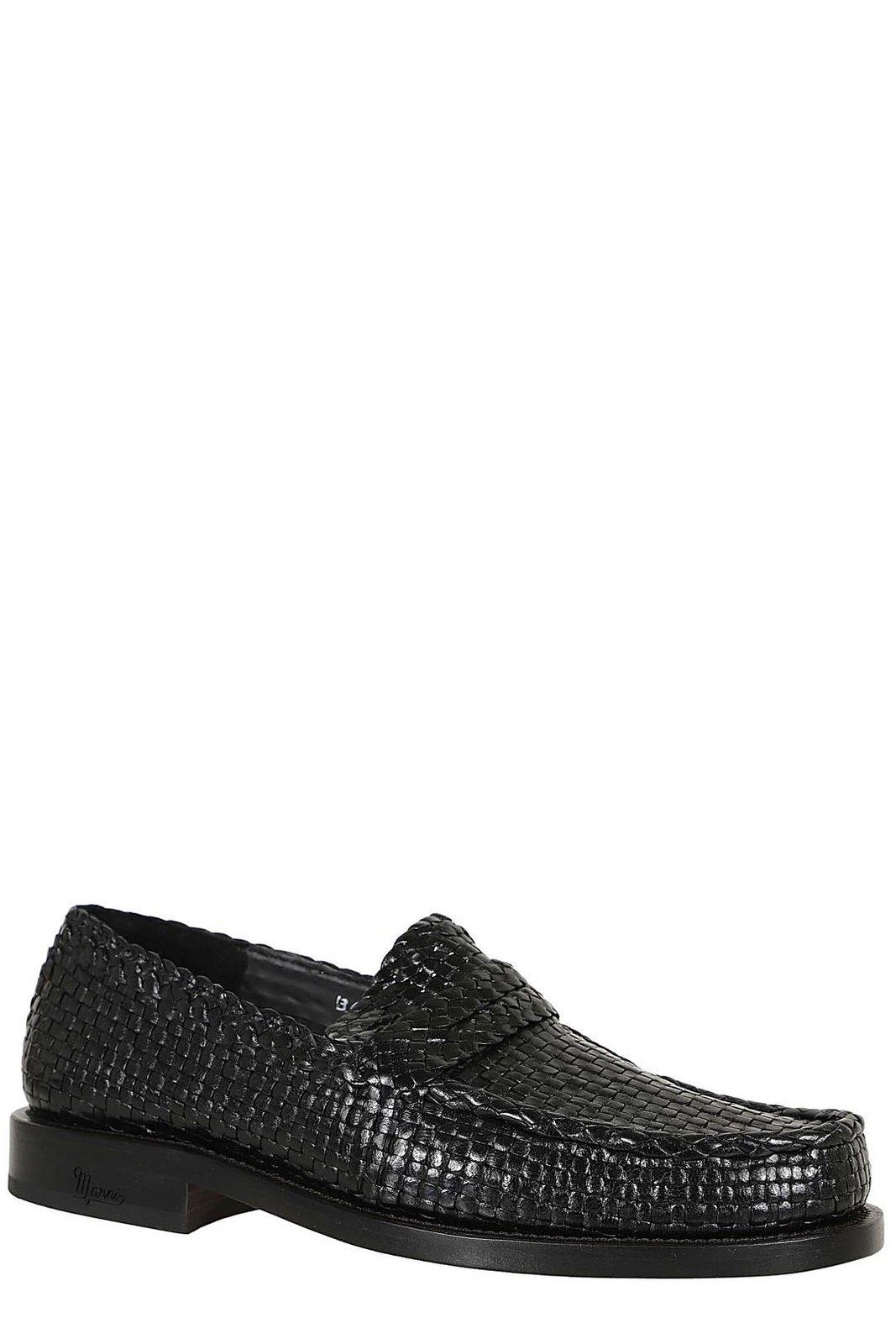 Shop Marni Bambi Slip-on Loafers In Black