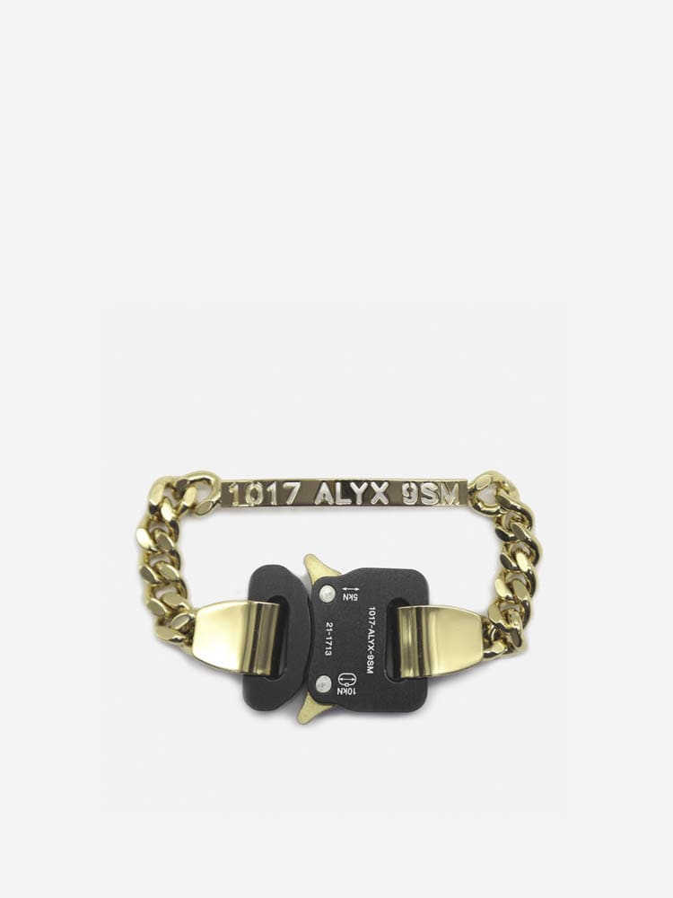 1017 ALYX 9SM Metal Chain Bracelet With Roller Coaster Buckle