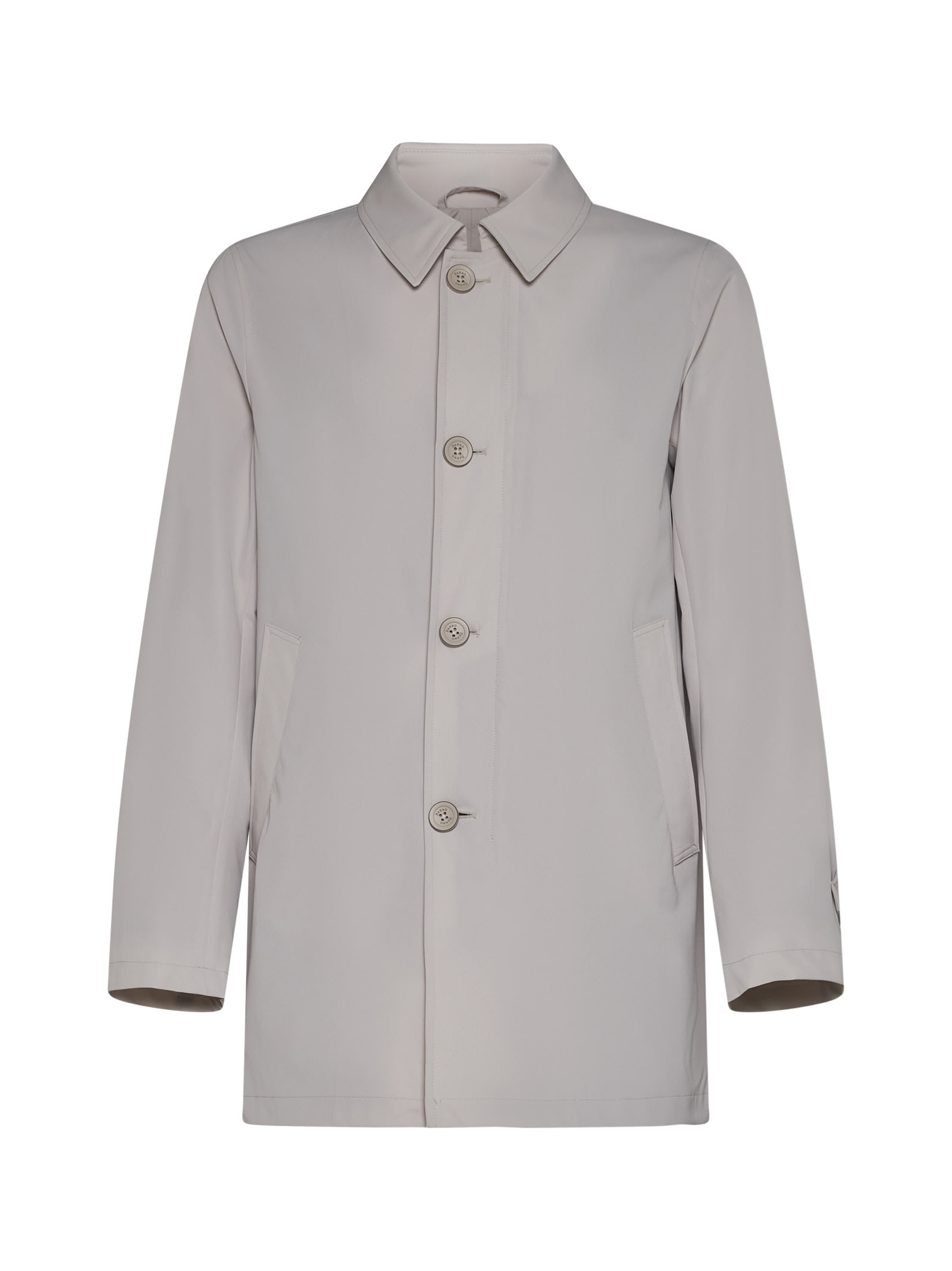 Shop Herno Raincoat In Grey