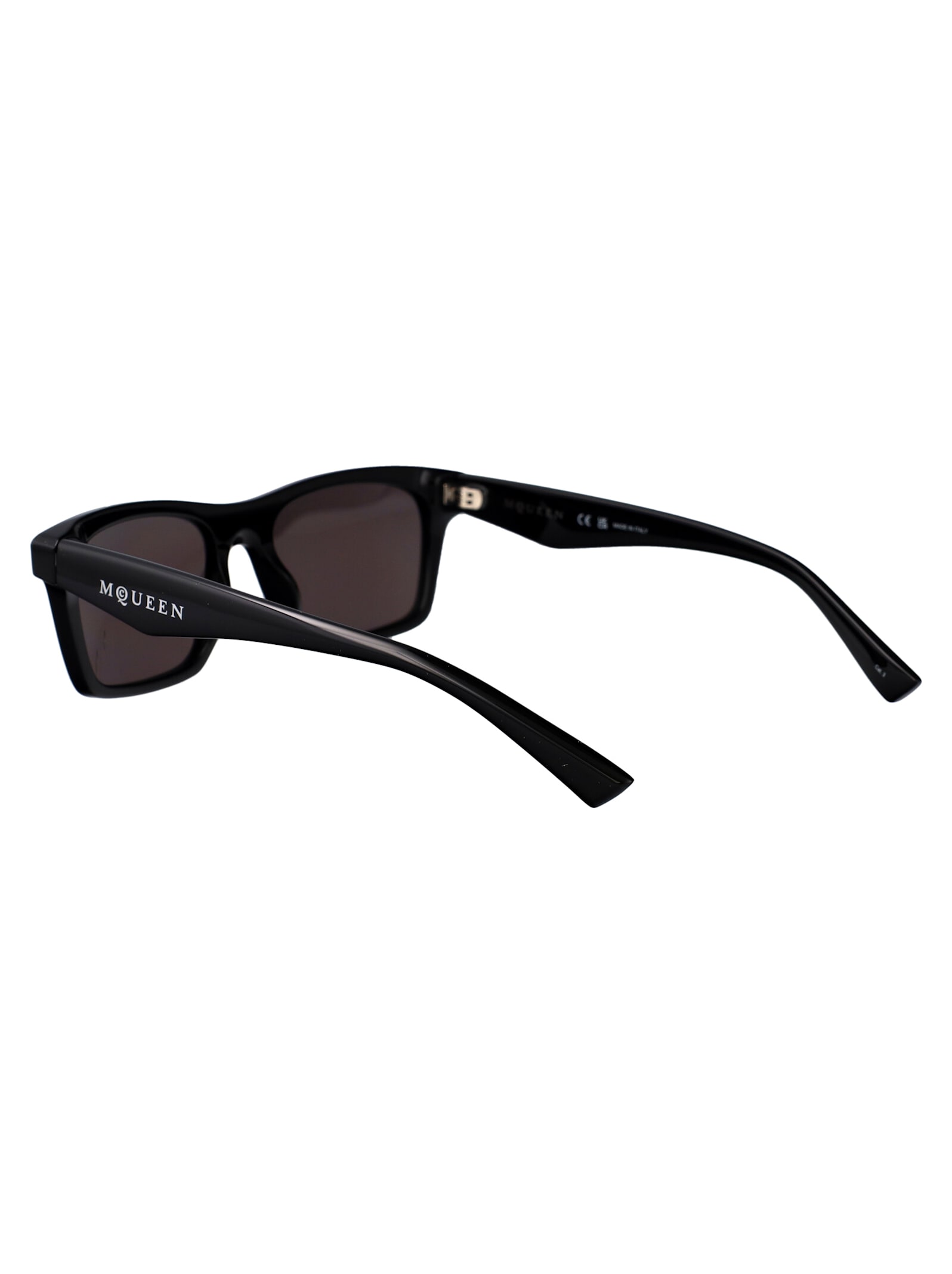 Alexander Mcqueen Am0472s Sunglasses In Black-black-grey