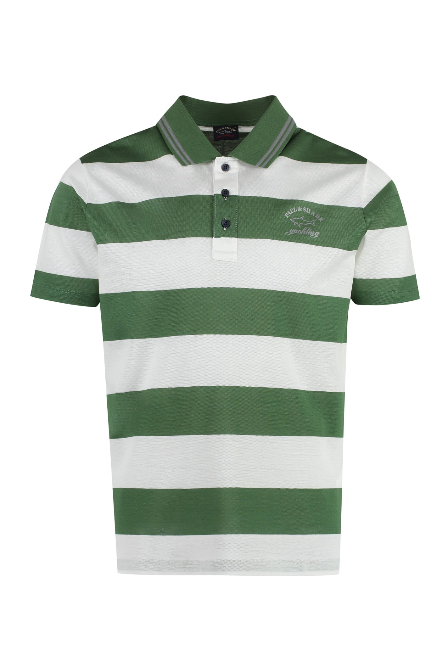 Paul&amp;shark Cotton-piqué Polo Shirt In Green
