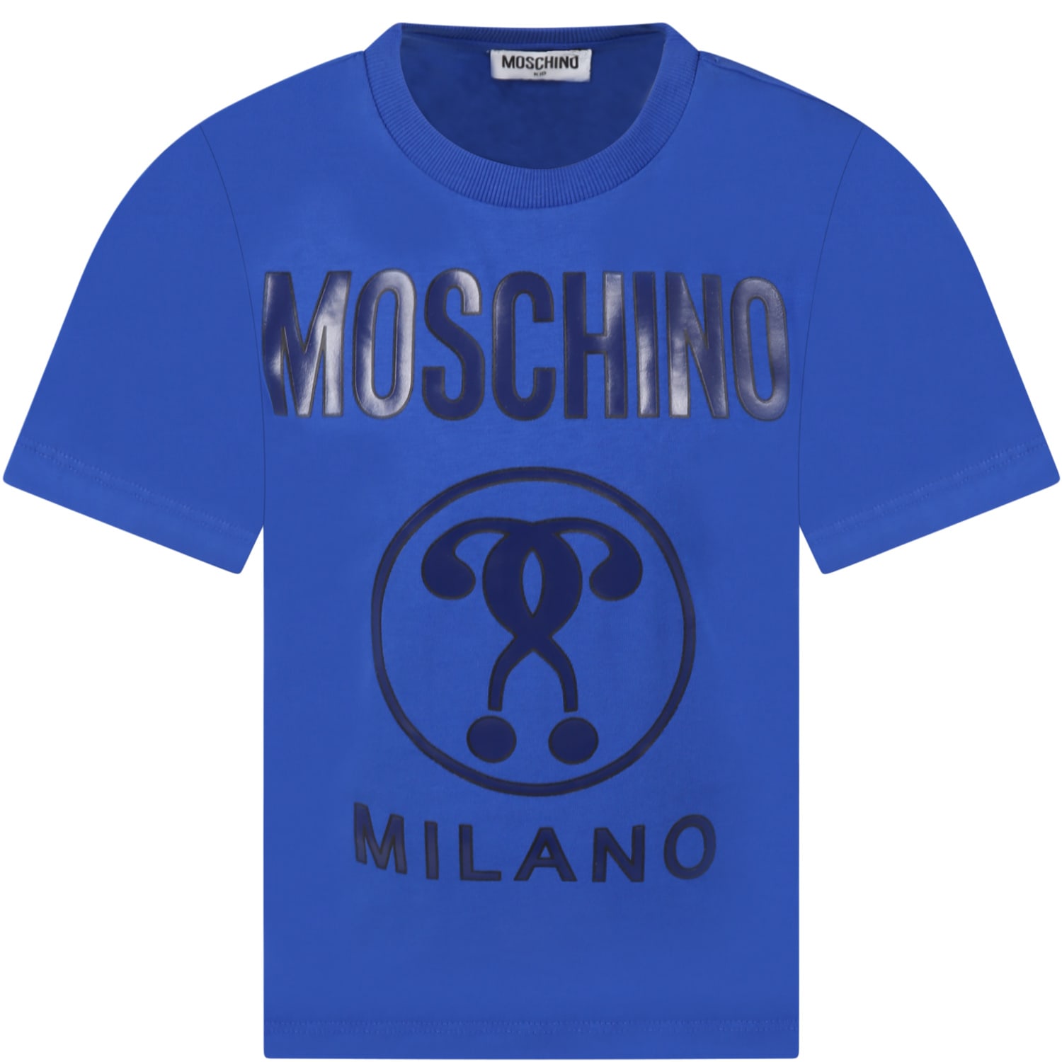Moschino Blue T-shirt For Boy With Logo