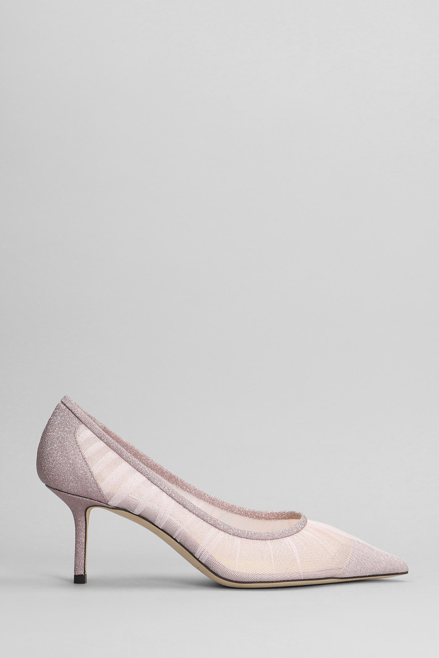 Shop Jimmy Choo Love 65 Pumps In Rose-pink Tulle