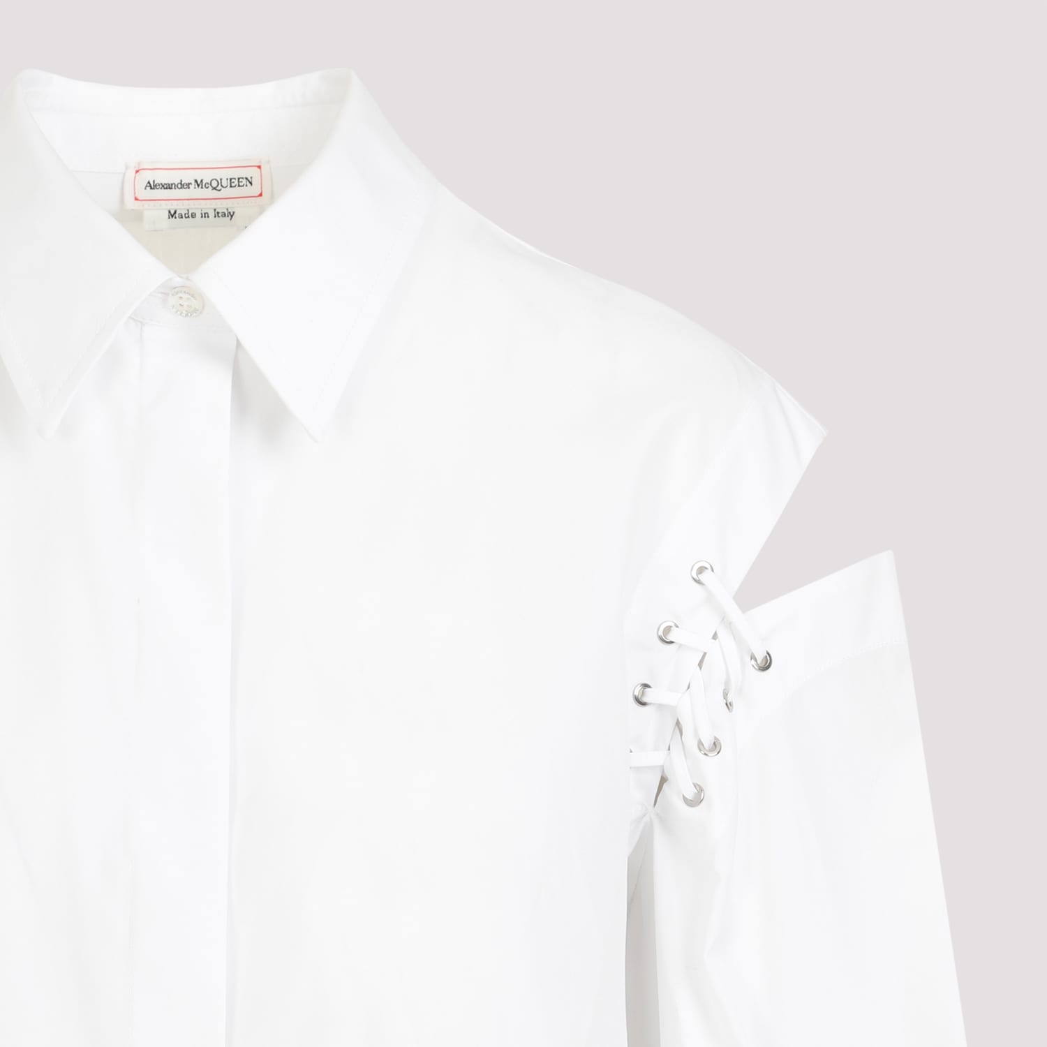 Shop Alexander Mcqueen Shirt In Optical White