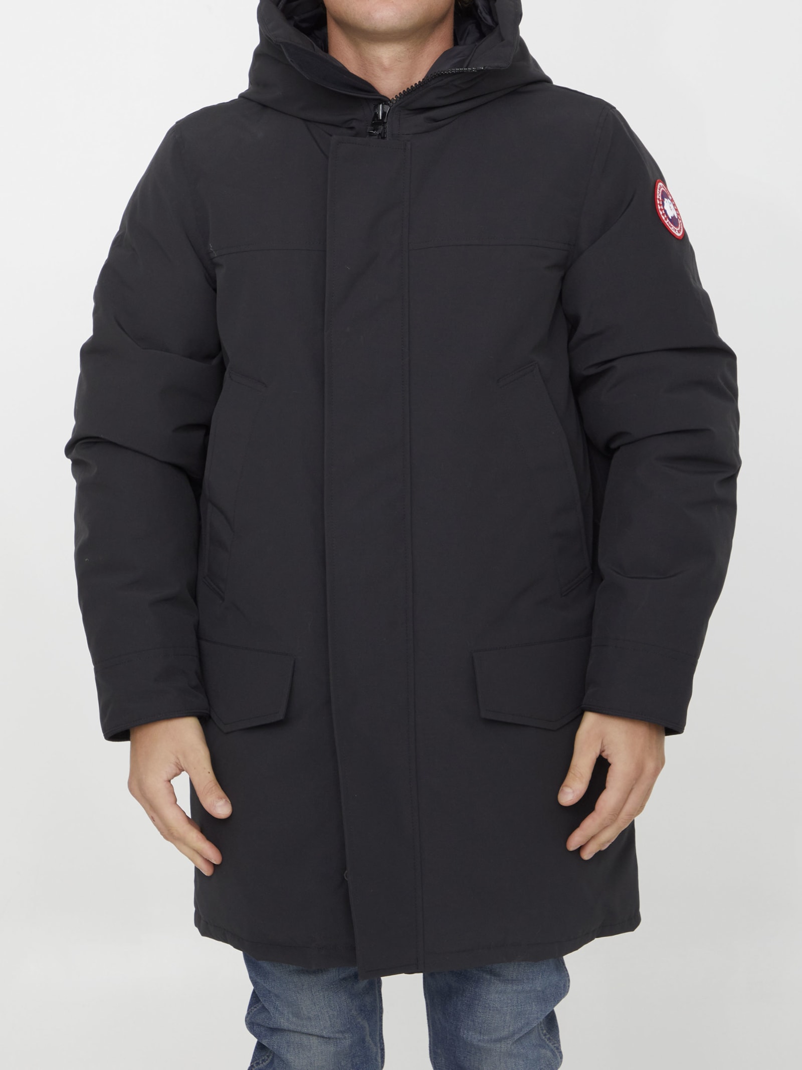 Shop Canada Goose Langford Parka In Black