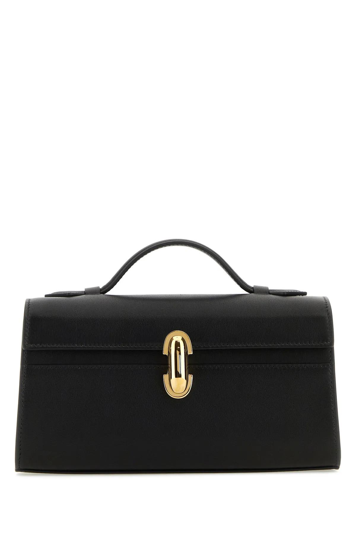 Black Leather Symmetry Handbag