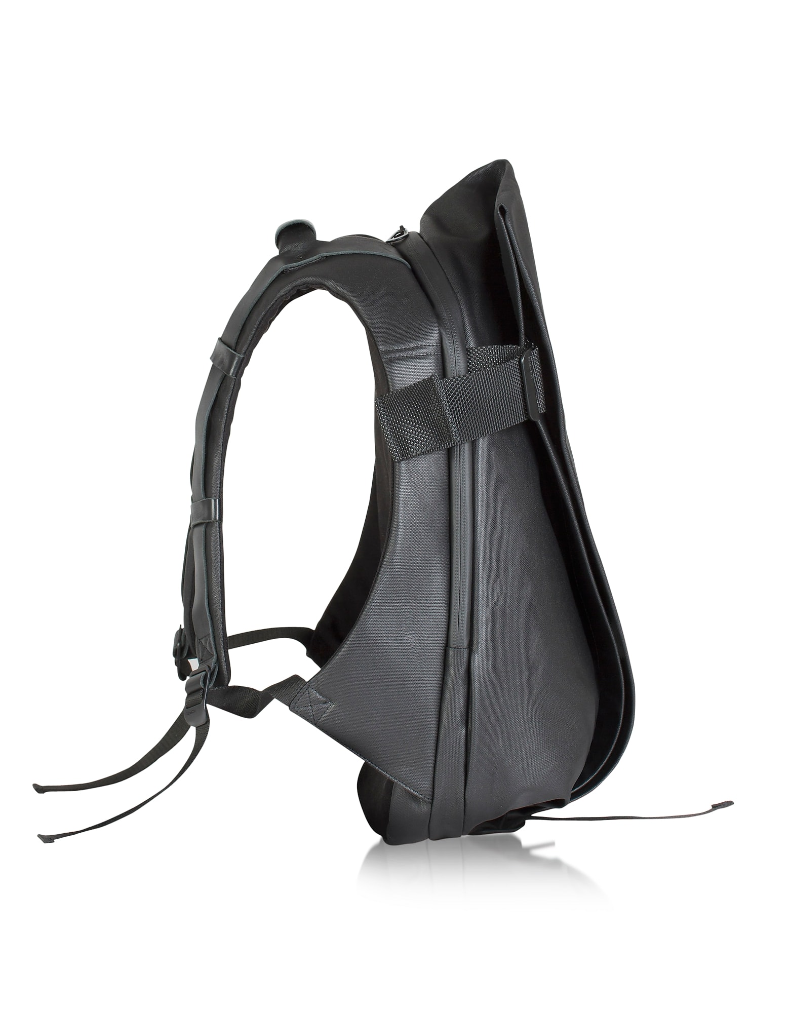 COTEetCIEL Isar Medium Black Coated Canvas Backpack