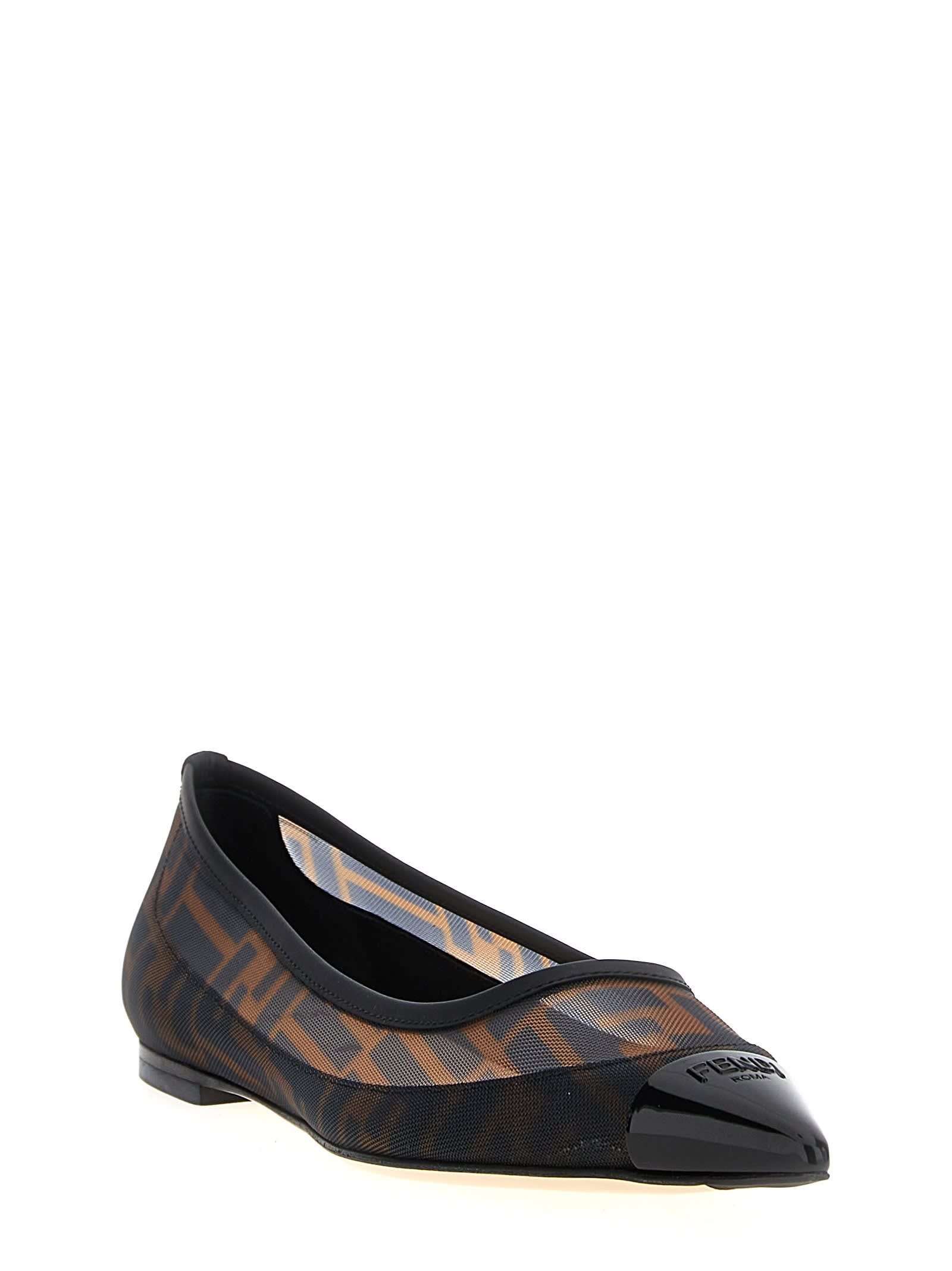 Shop Fendi Colibrì Ballet Flats In Multicolor