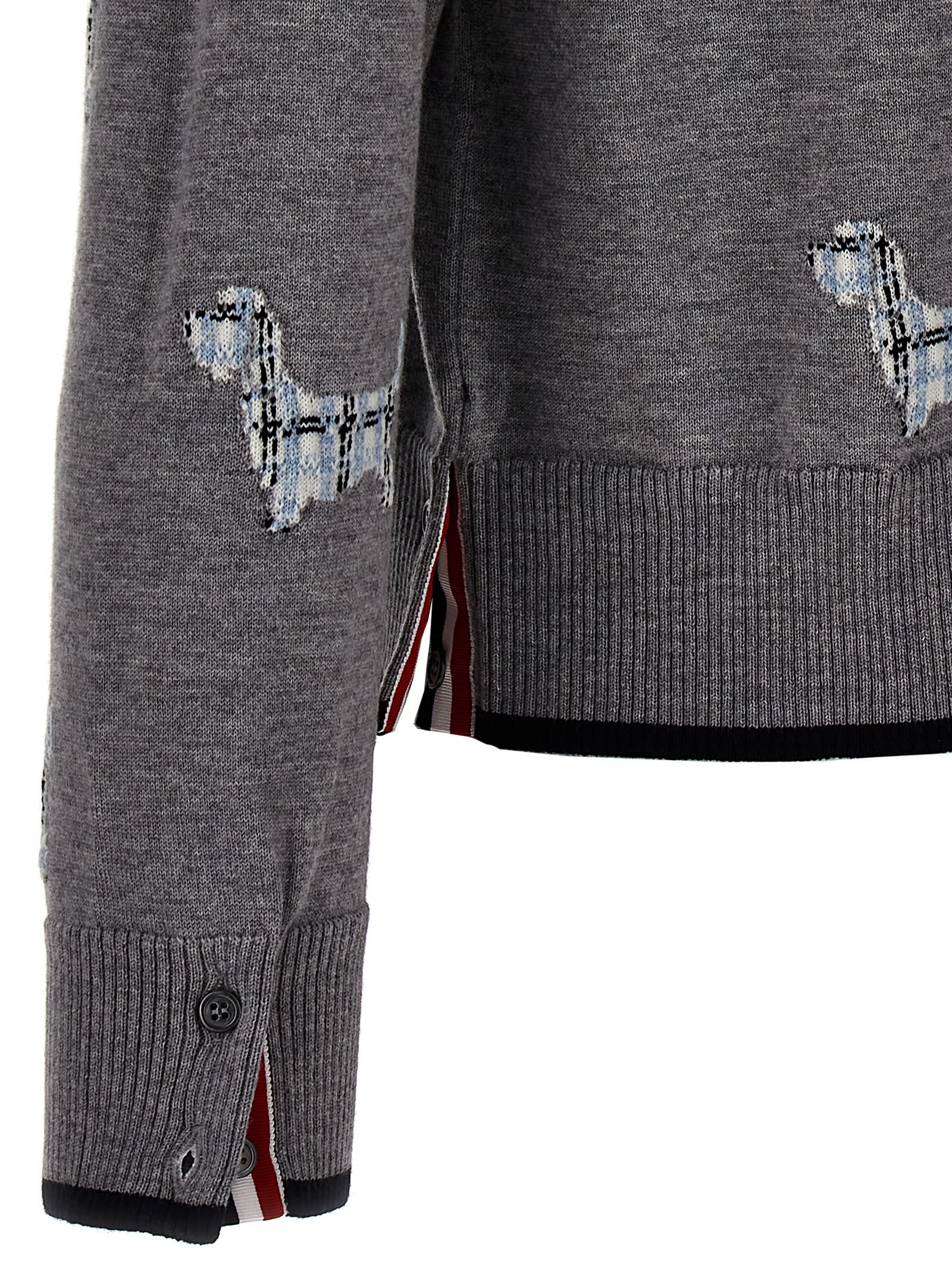 Shop Thom Browne Hector Sweater In Gray