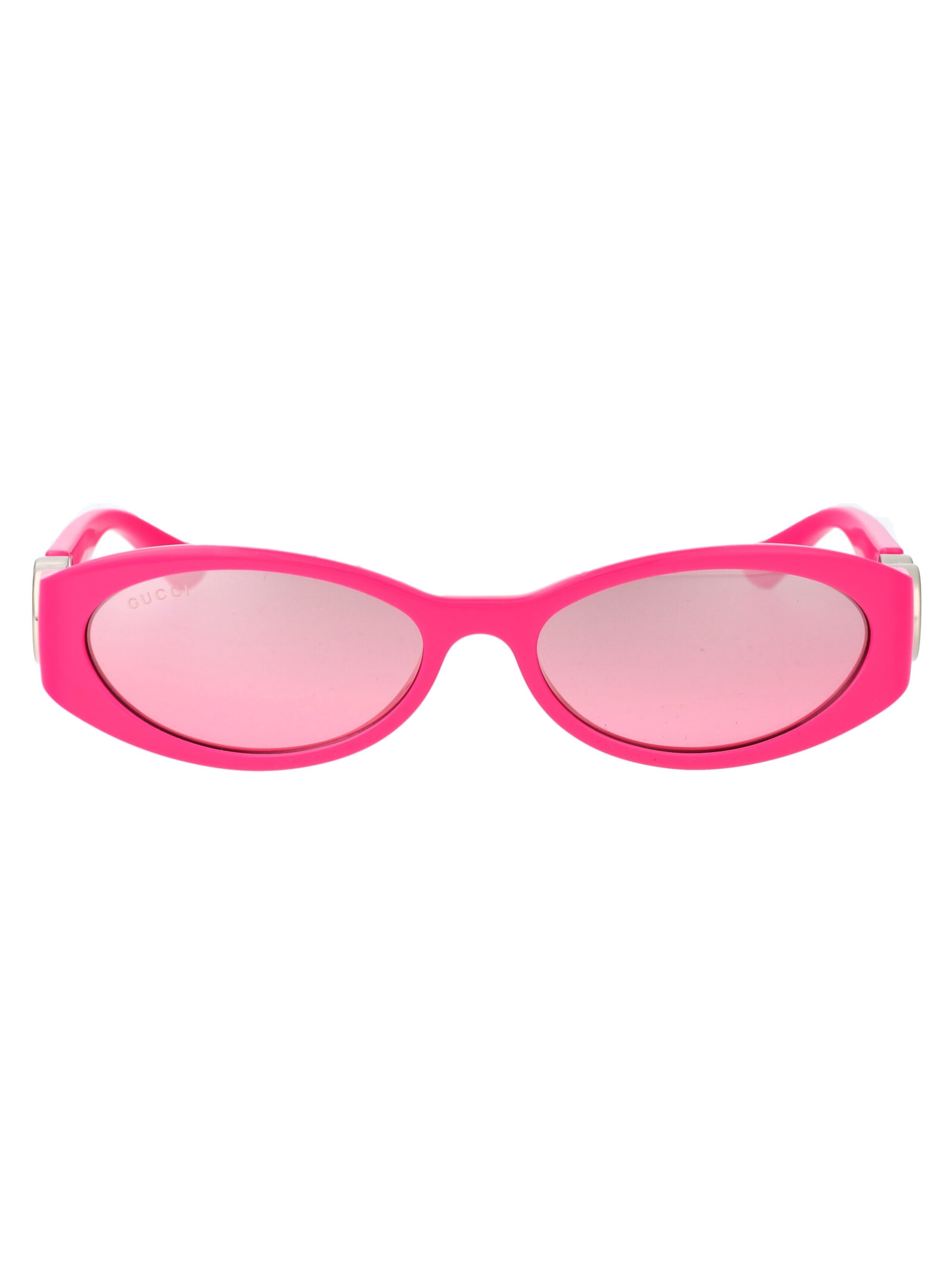 Shop Gucci Gg1660s Sunglasses In 003 Fuchsia Fuchsia Pink