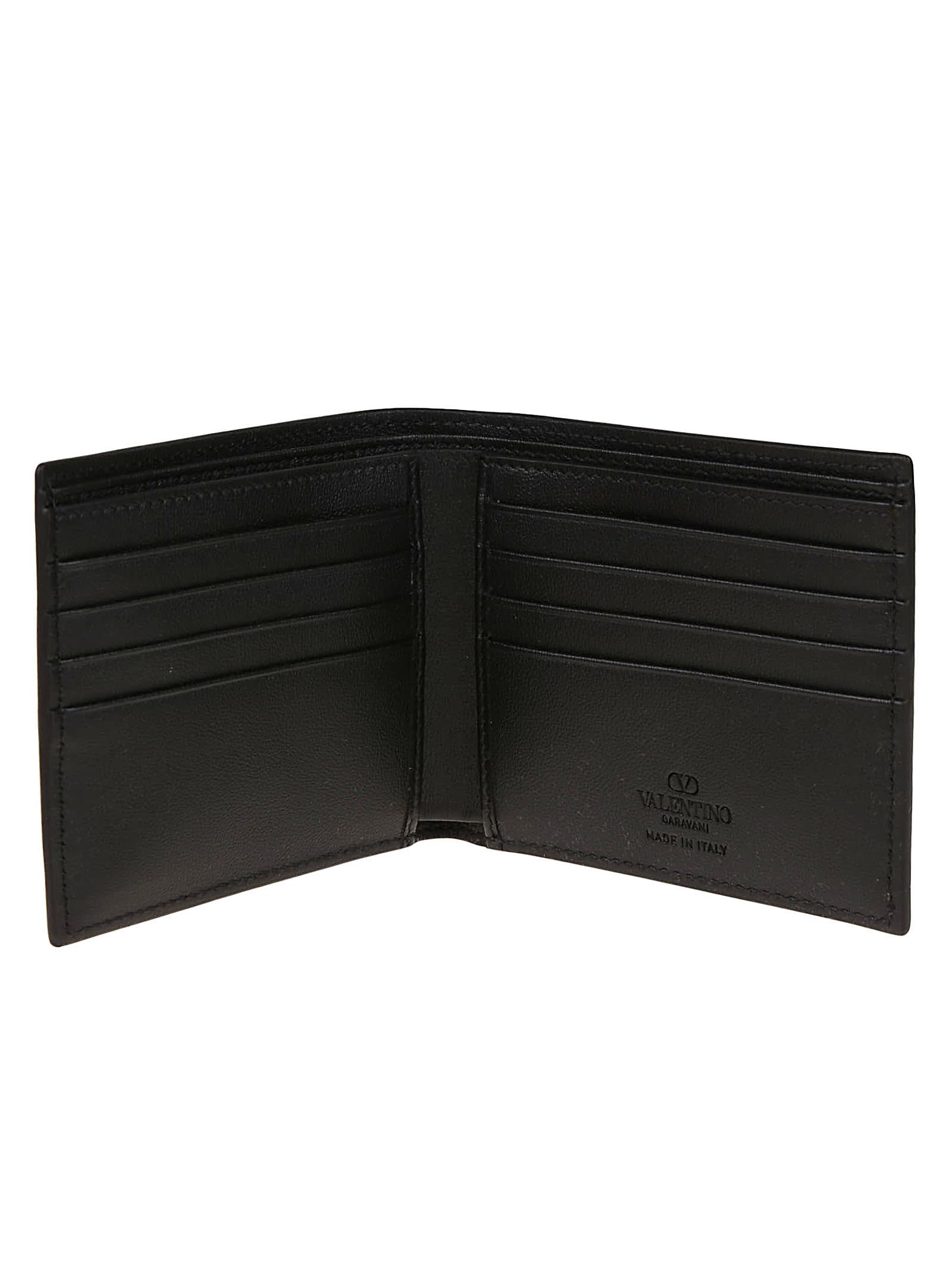 Shop Valentino Billfold Wallet Only Card Mini Vlogo Signature In No Nero