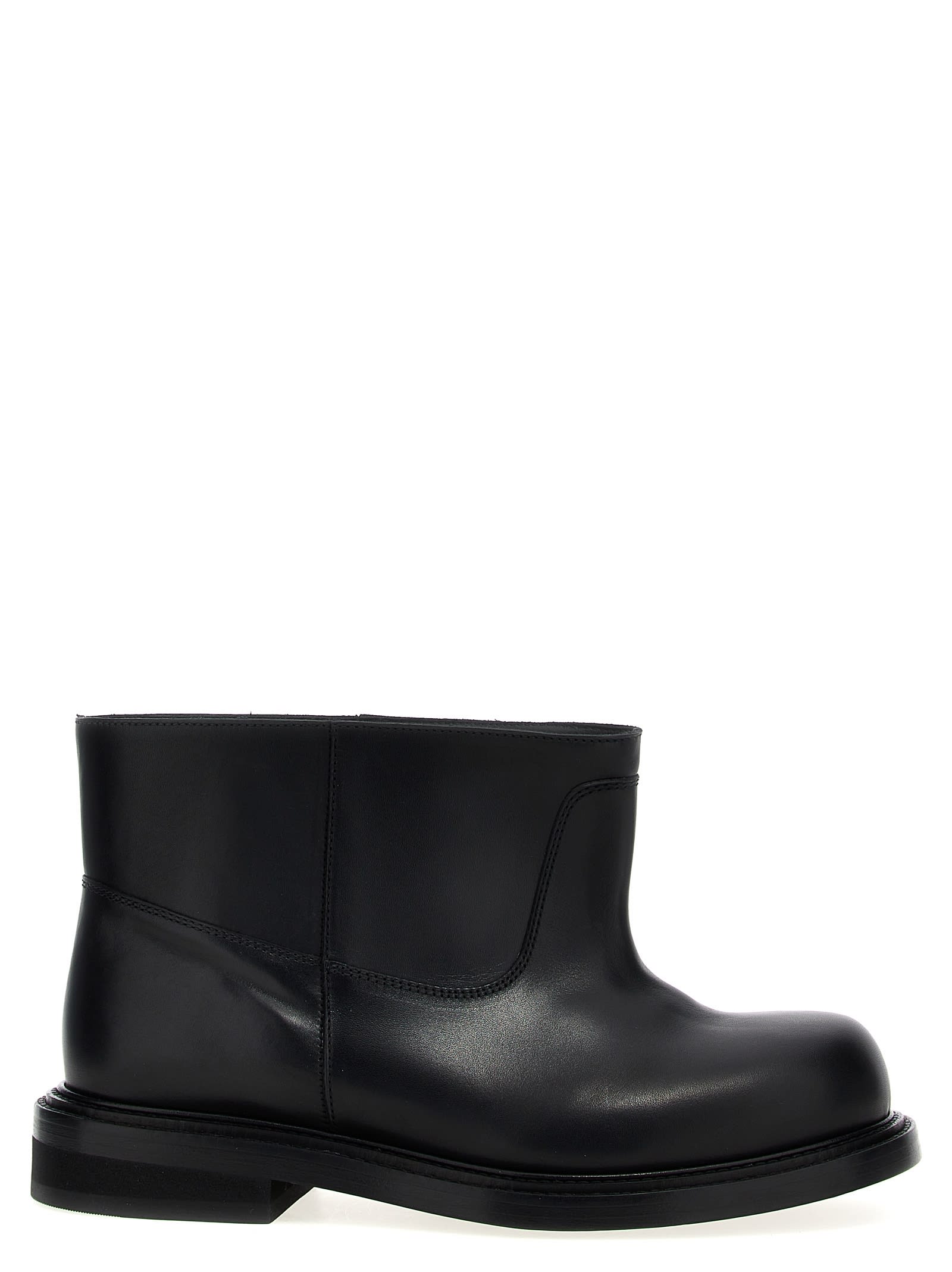 Shop Moschino Clown Ankle Boots In Black