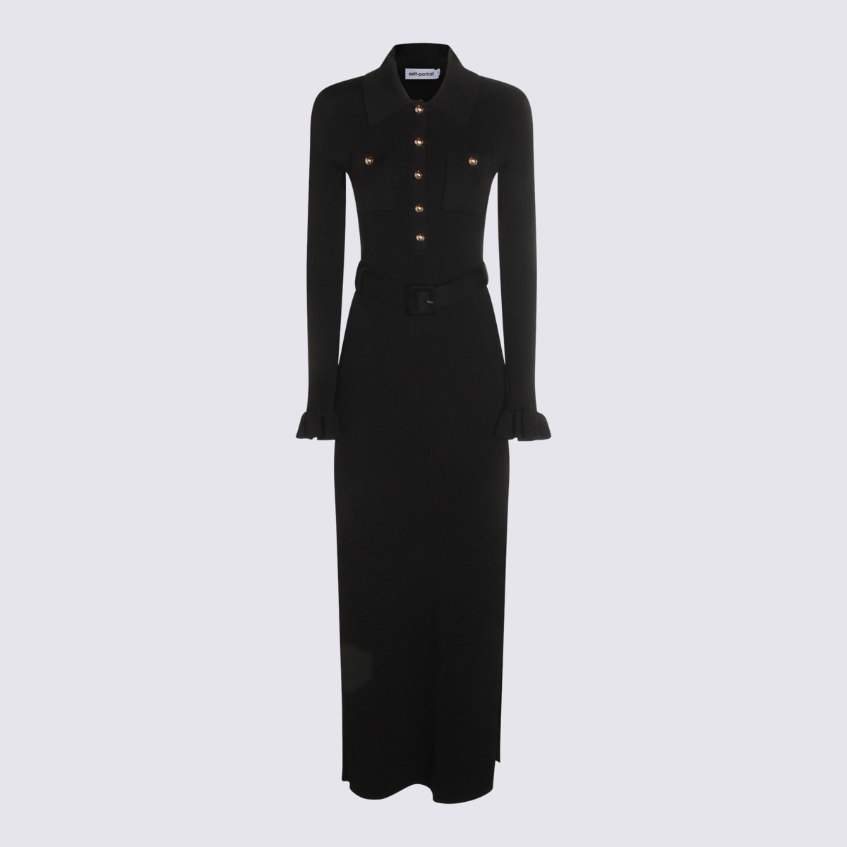 Black Viscose Maxi Dress