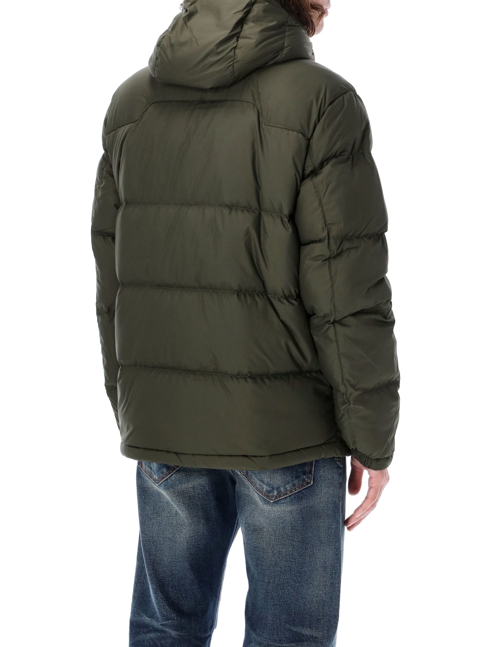 Shop Polo Ralph Lauren Puffer Jacket In Olive