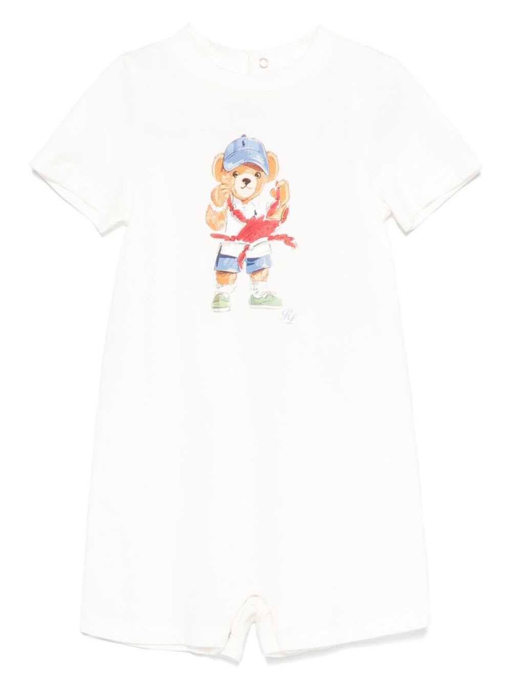 Polo Ralph Lauren Ss Cn Shortl-one Piece-shortall In White