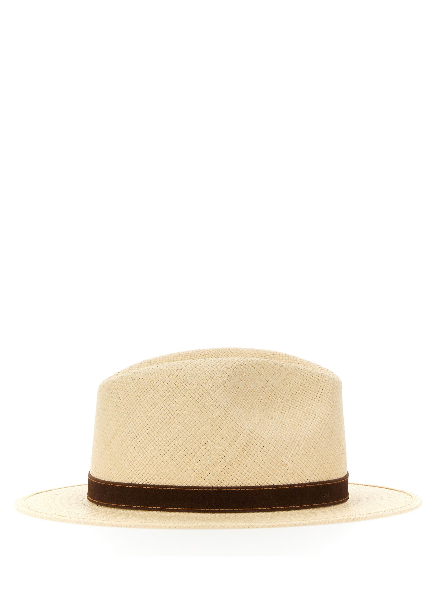 Shop Borsalino Country Panama Quito Hat In Brown
