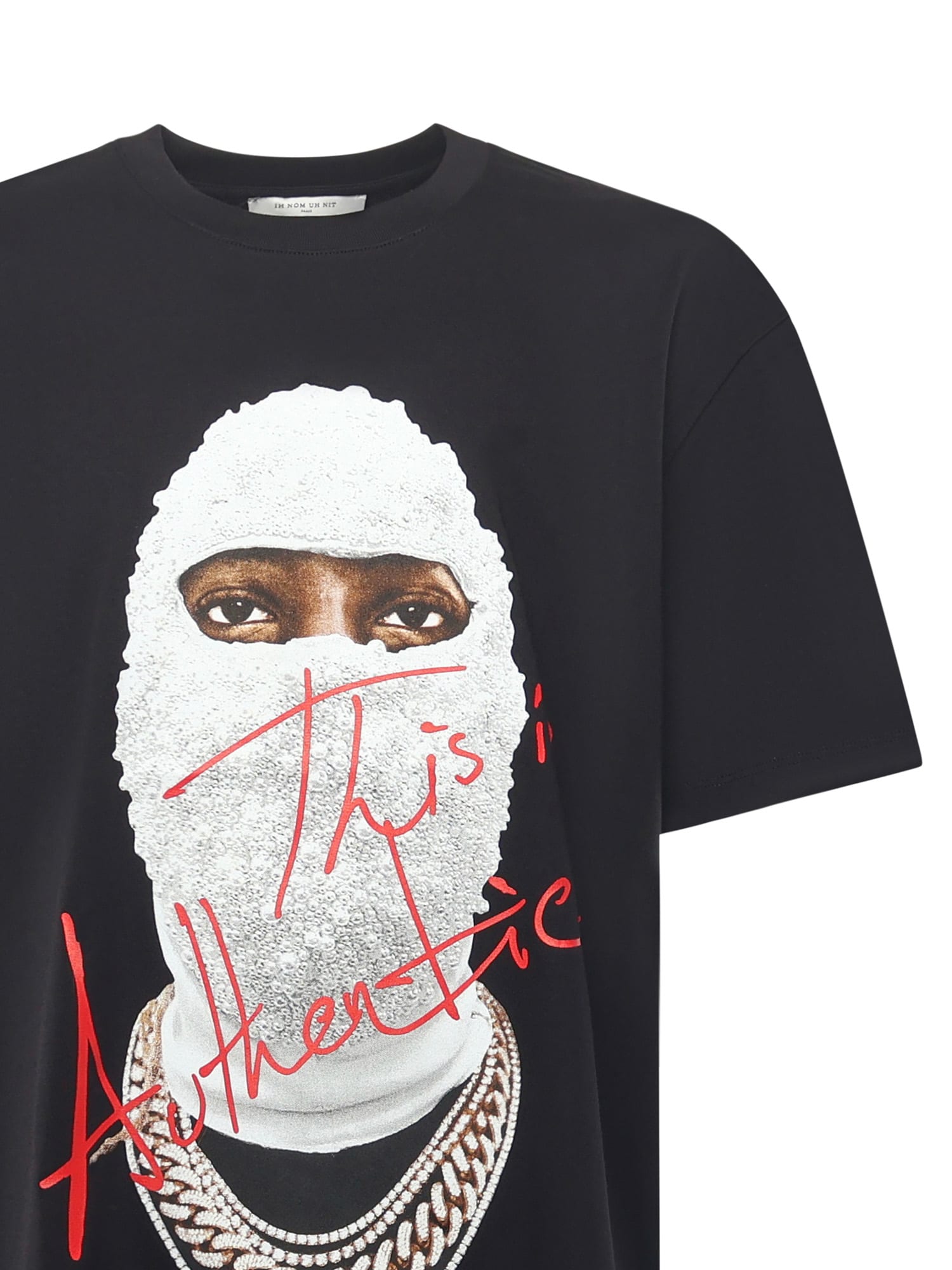 Ih Nom Uh Nit Graphic Printed Crewneck T-shirt In Black