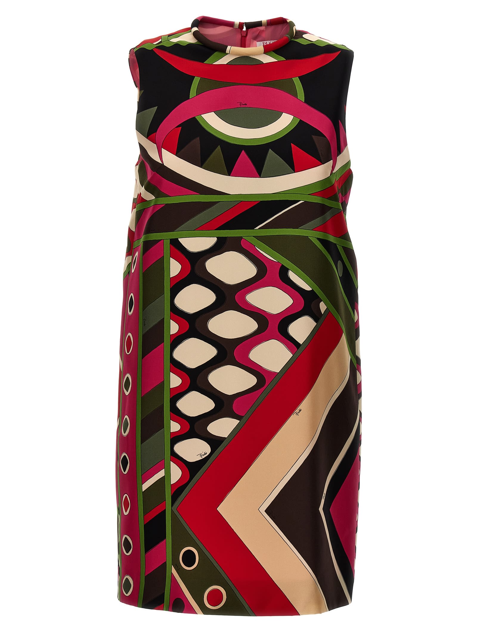 Shop Pucci Vivara Dress In Multicolor