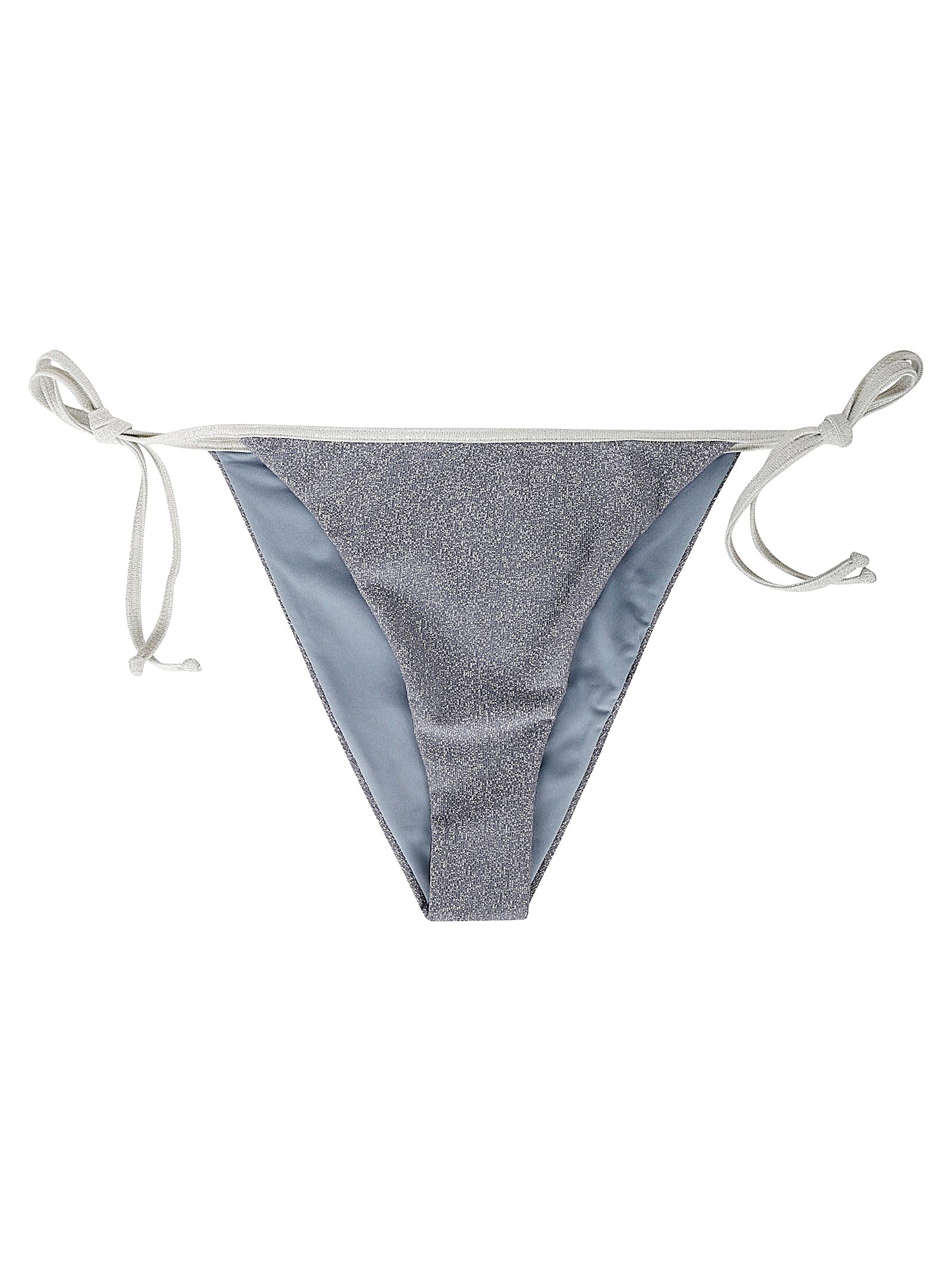 Mc2 Saint Barth Lurex Bikini Briefs In Gray
