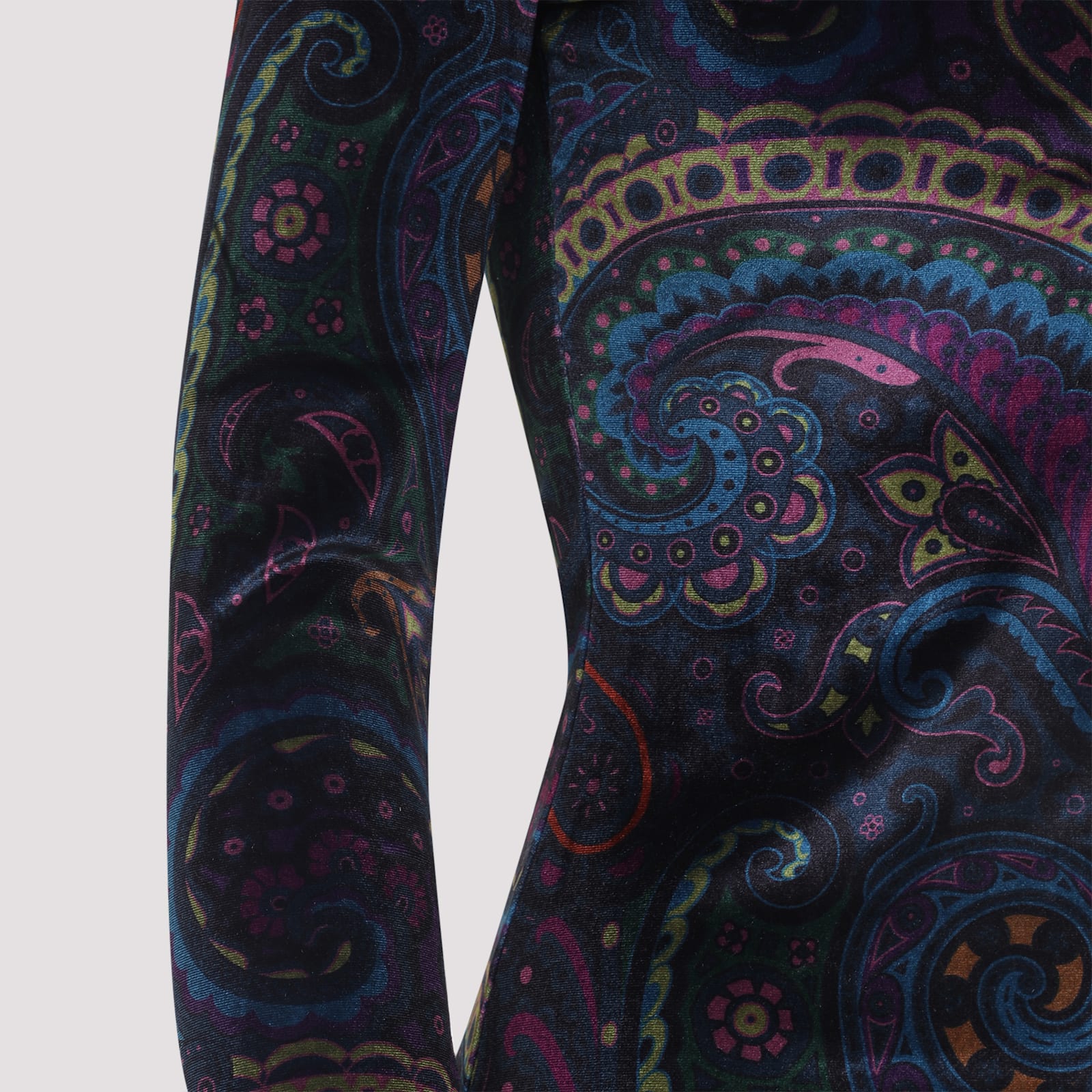 Etro Velvet Top In Blue