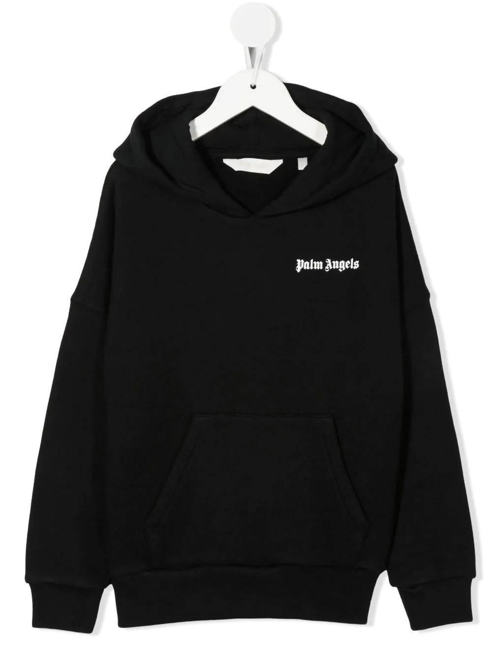 Palm Angels Kids Black Sweatshirt With Front And Back Logo