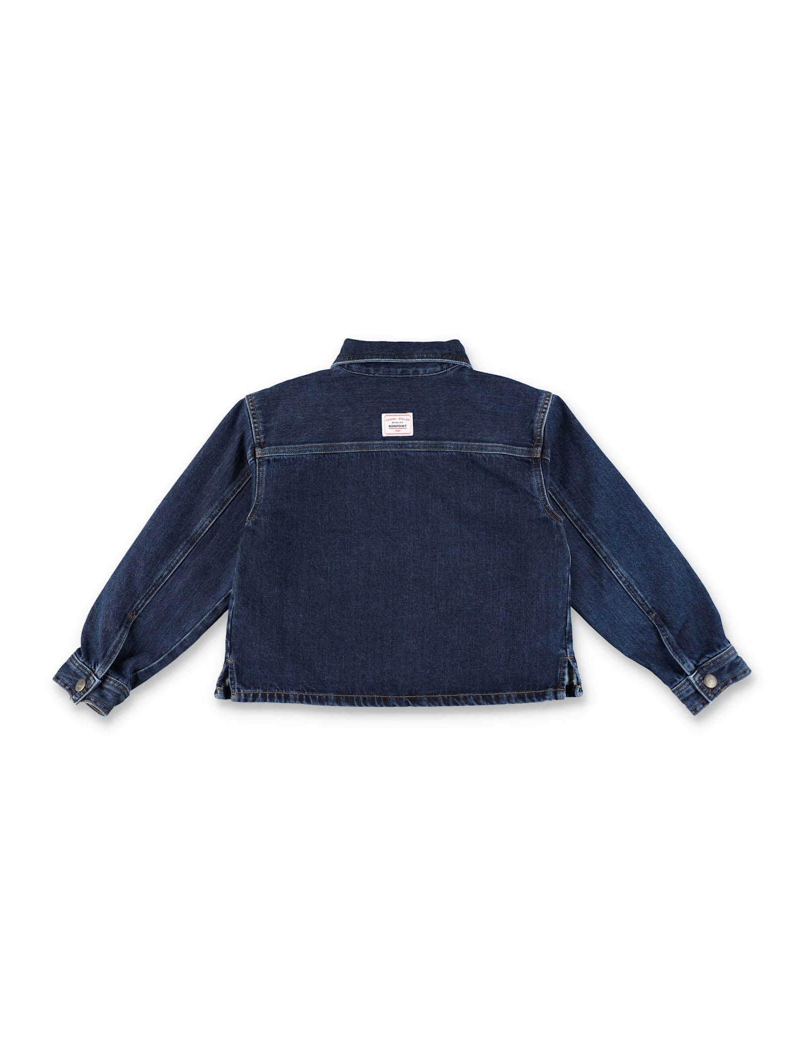 Bonpoint Eliza Embroidered Denim Jacket In Denim