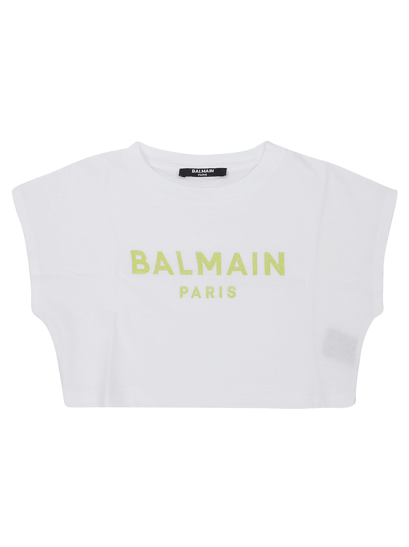 Click to view more detailed imagery on our partner's website Balmain Kids' T-shirt In Bianco