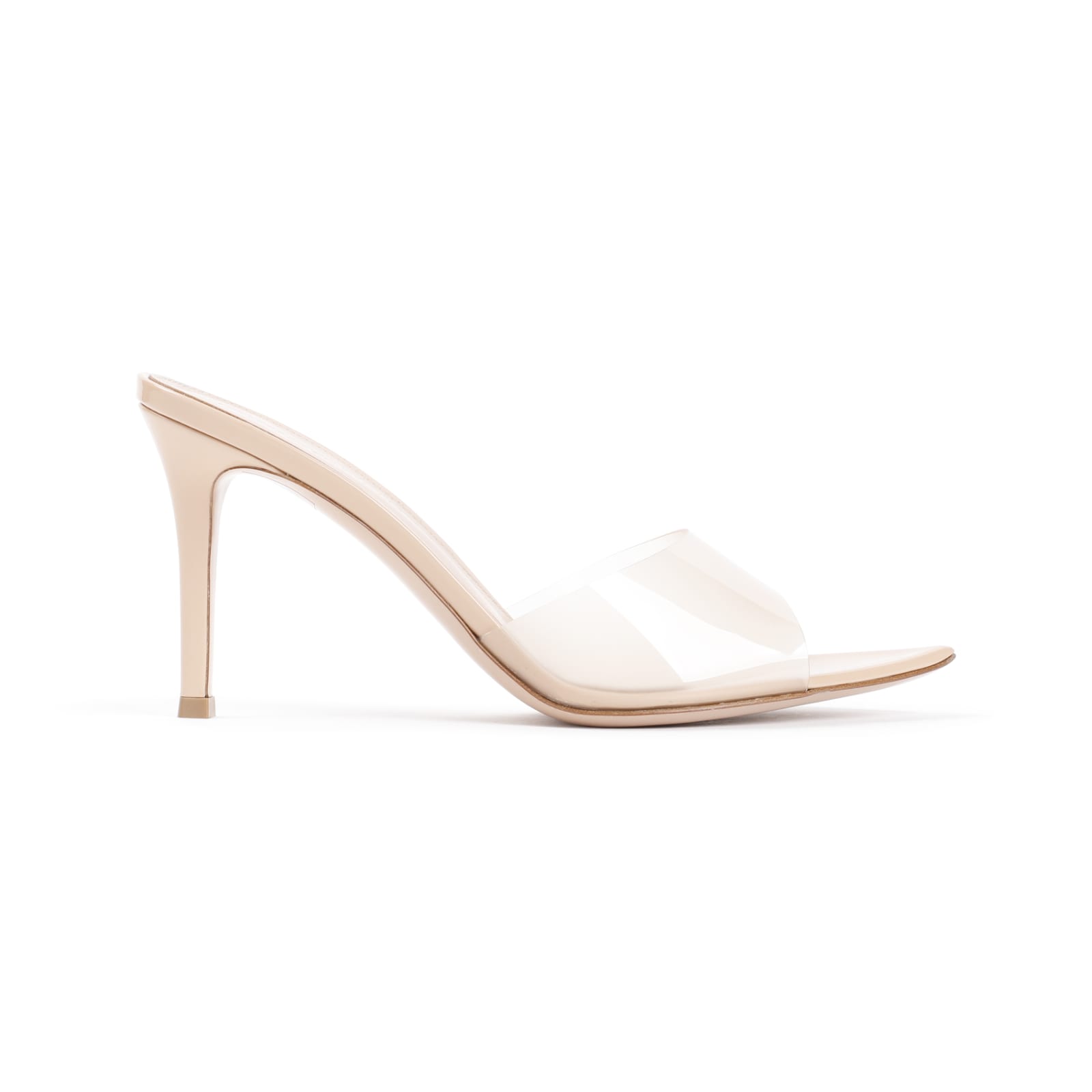 Shop Gianvito Rossi Elle 85 Mules In Nunu Nude Nude