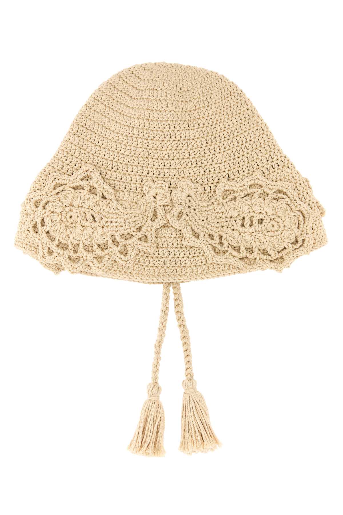 Shop Alanui Sand Crochet A Love Letter To India Bucket Hat In 0303