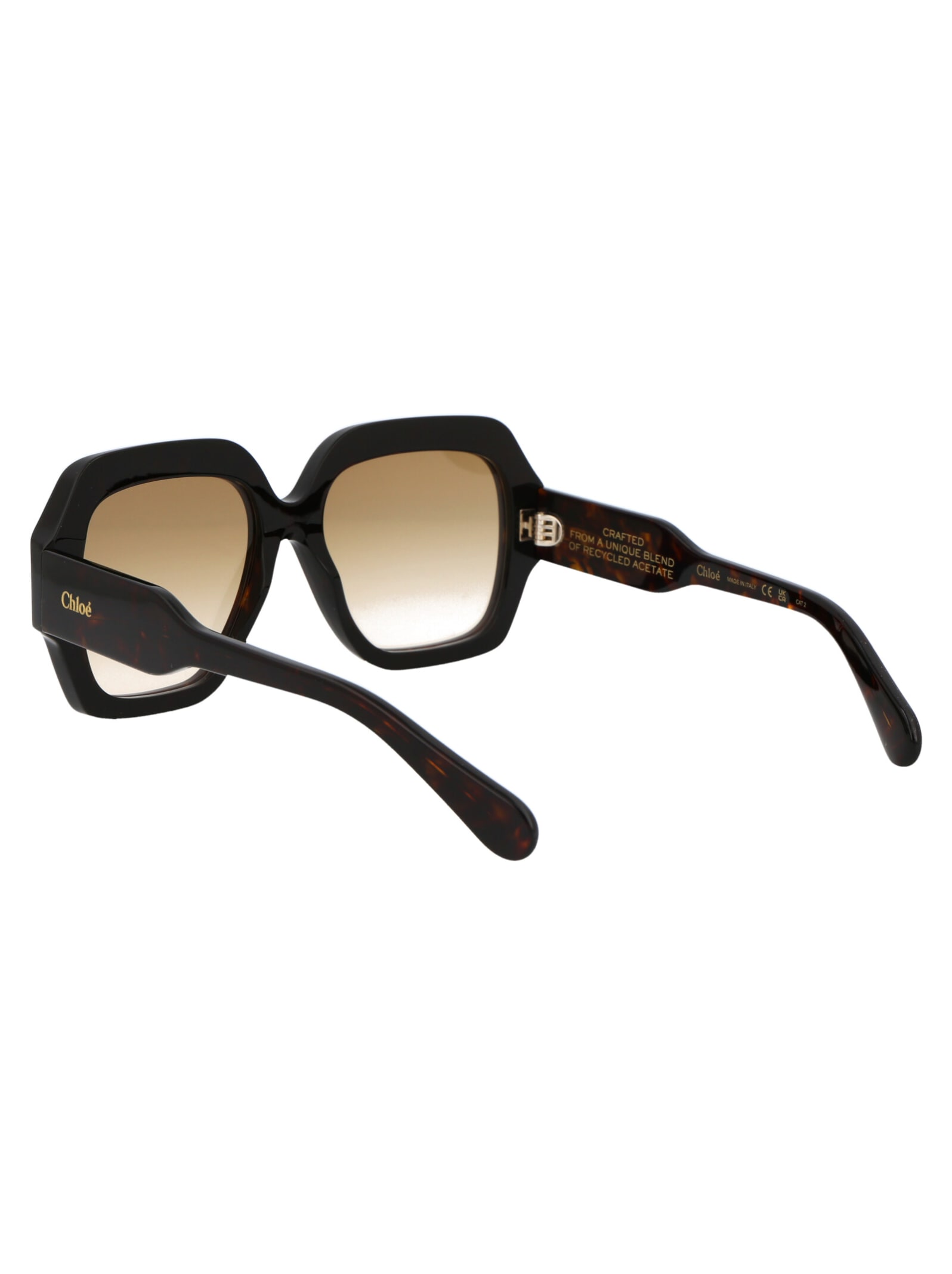 Chloé Womens Brown Ch0154s Square-frame Tortoiseshell Acetate Sunglasses In Brown