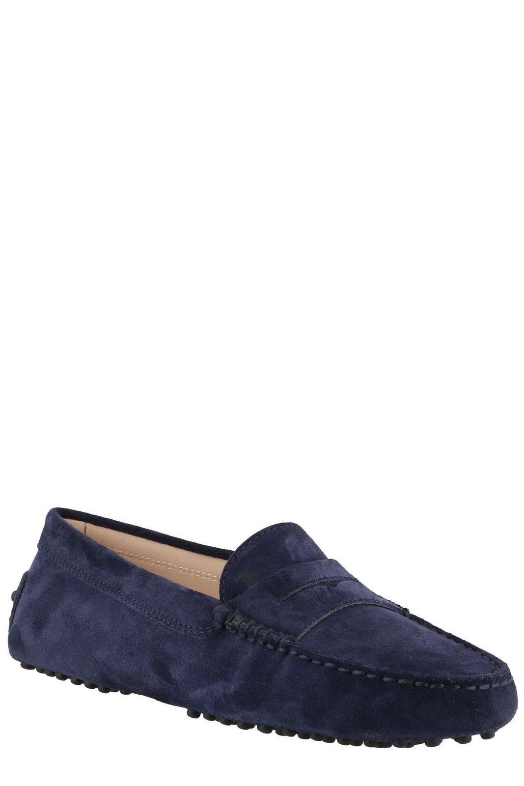 Shop Tod's Gommino Driving Loafers In Blue