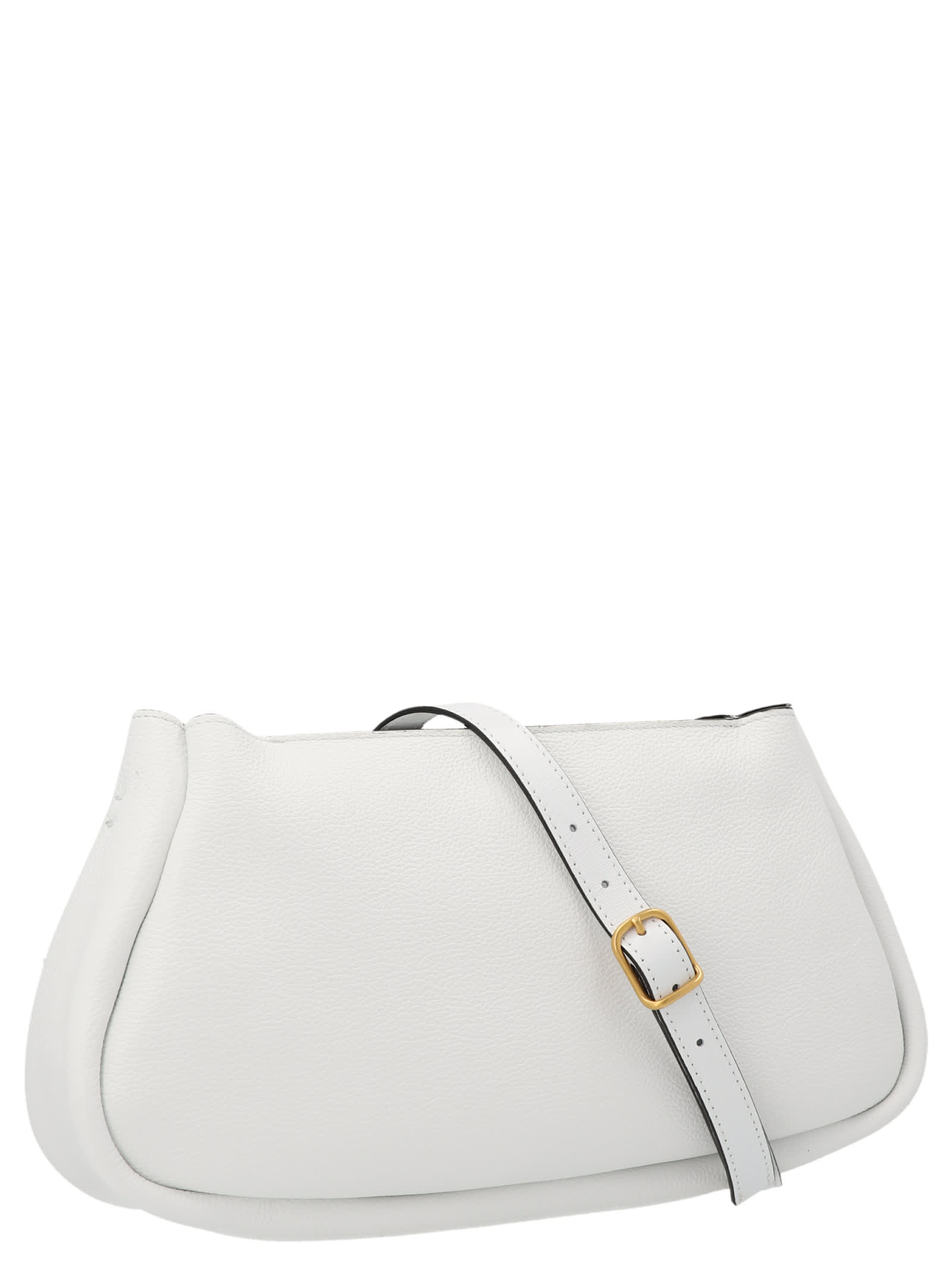 Shop Chloé Marcie Shoulder Bag In White