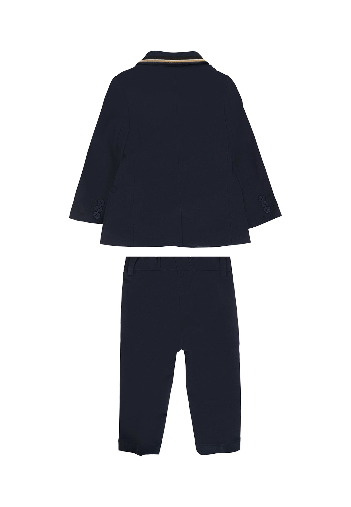 Hugo Boss Blue Suit For Baby Boy In Blue