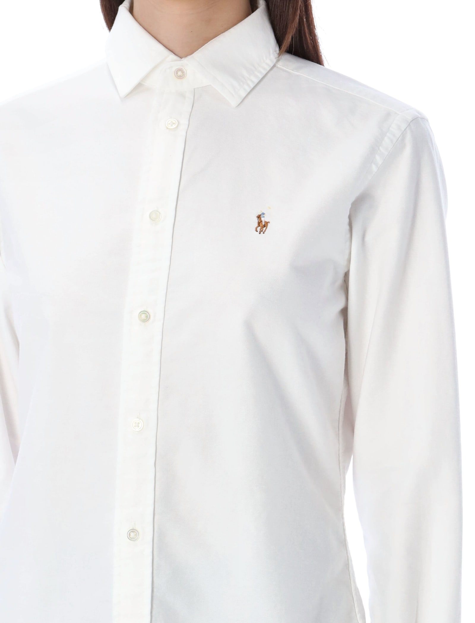 Polo Ralph Lauren Oxford Cotton Shirt In White