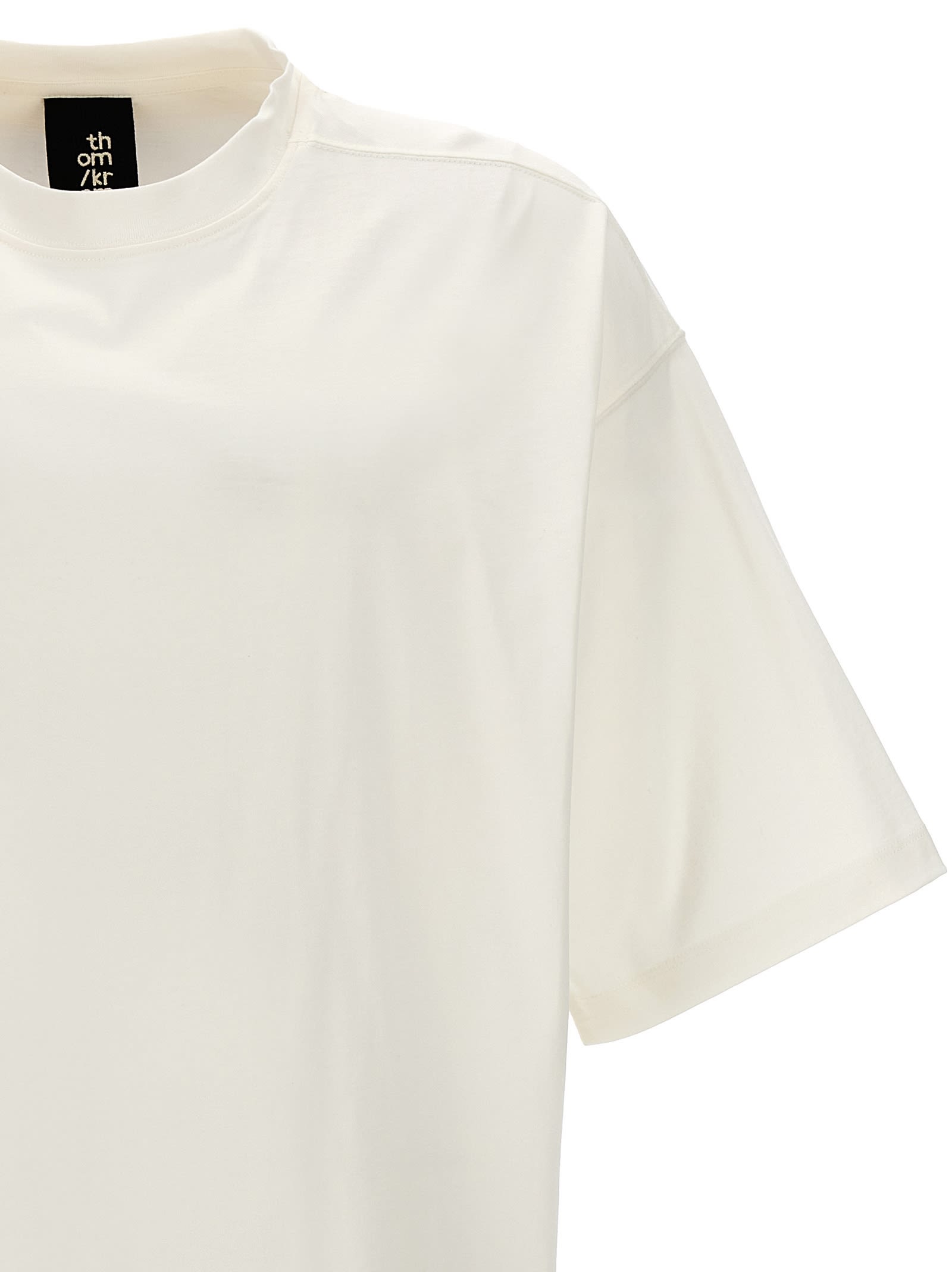 Shop Thom Krom Short Sleeve T-shirt In White