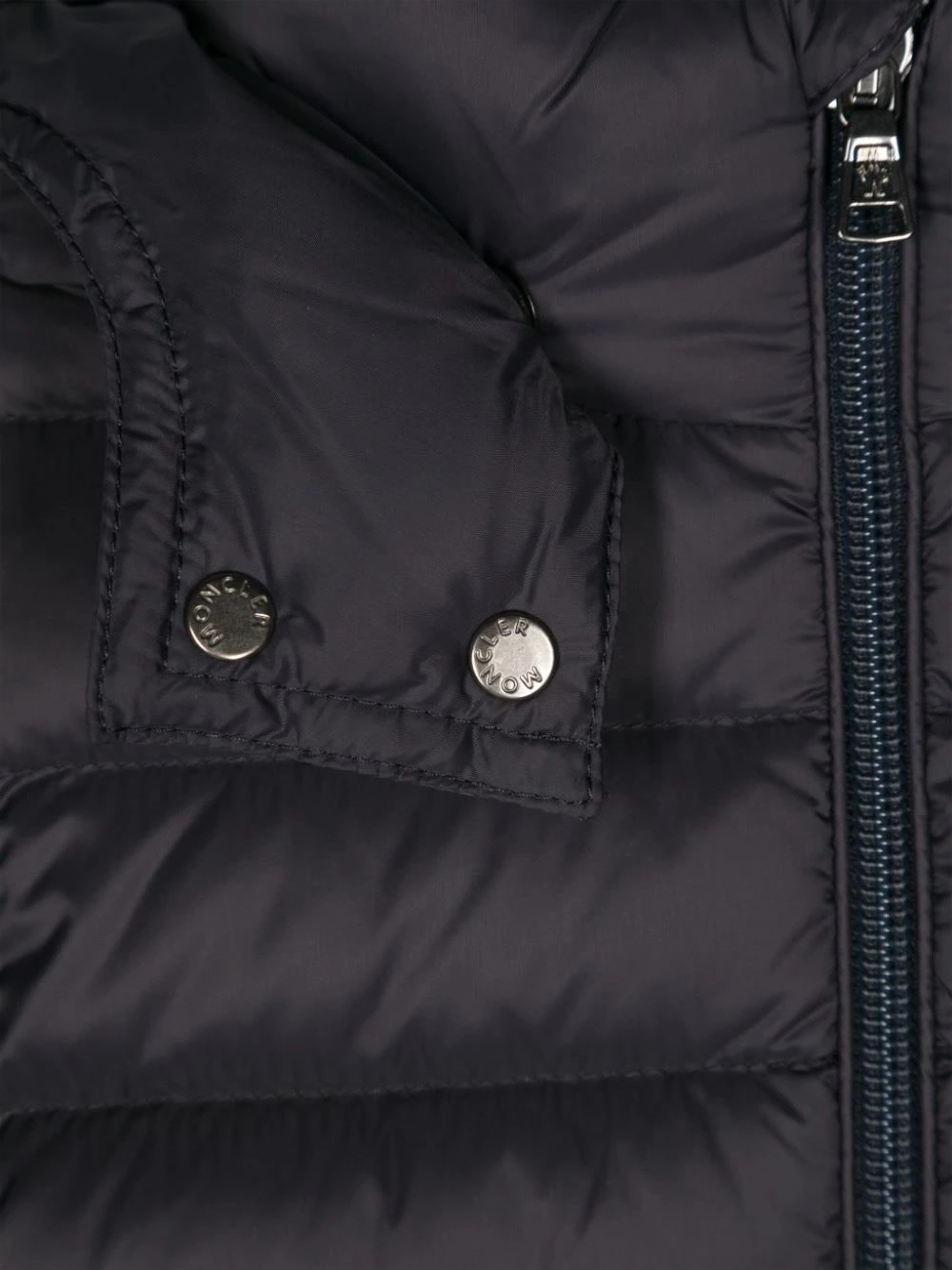 Shop Moncler Navy Blue Jules Down Jacket