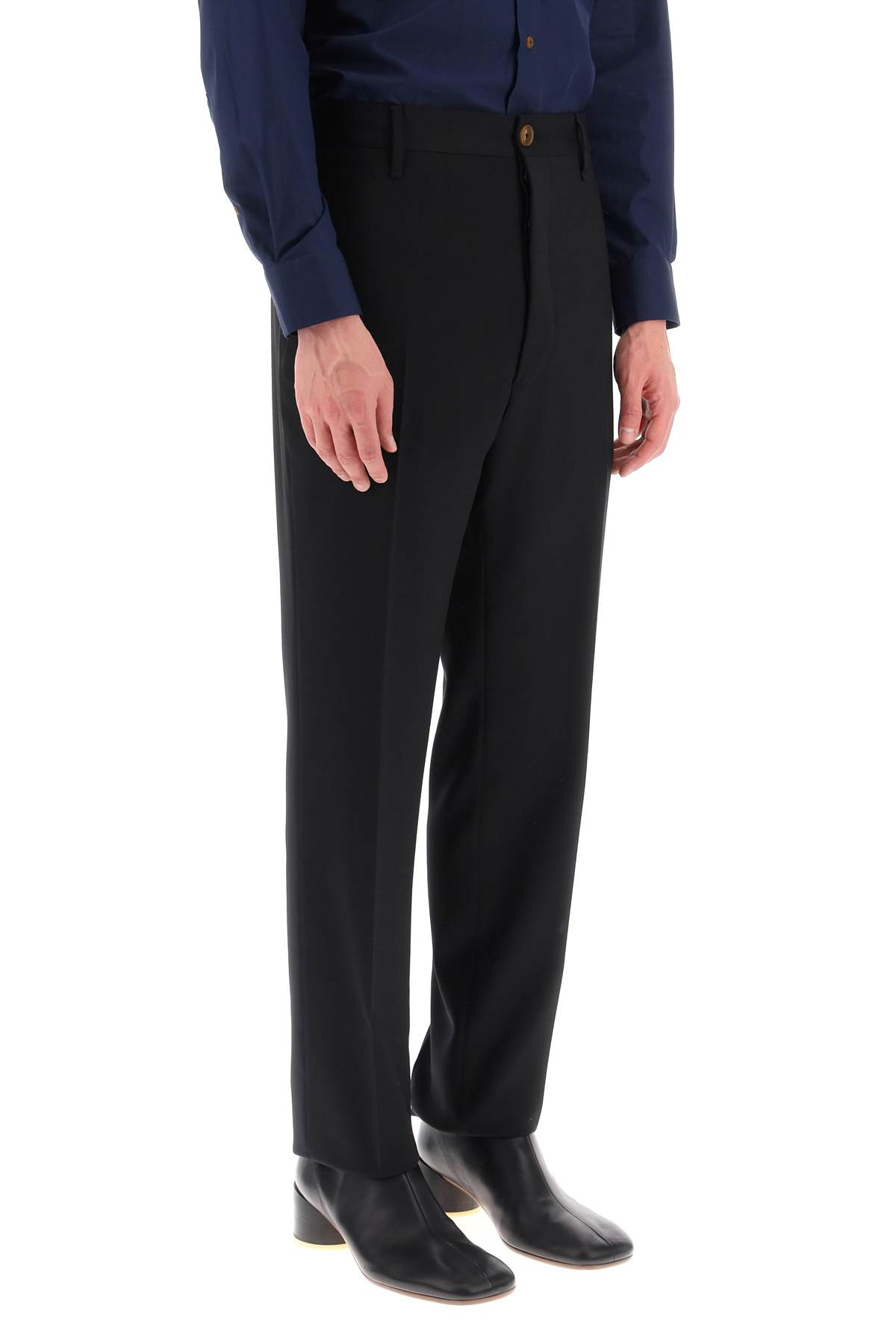 Shop Vivienne Westwood Cruise Pants In Lightweight Wool In Black (black)
