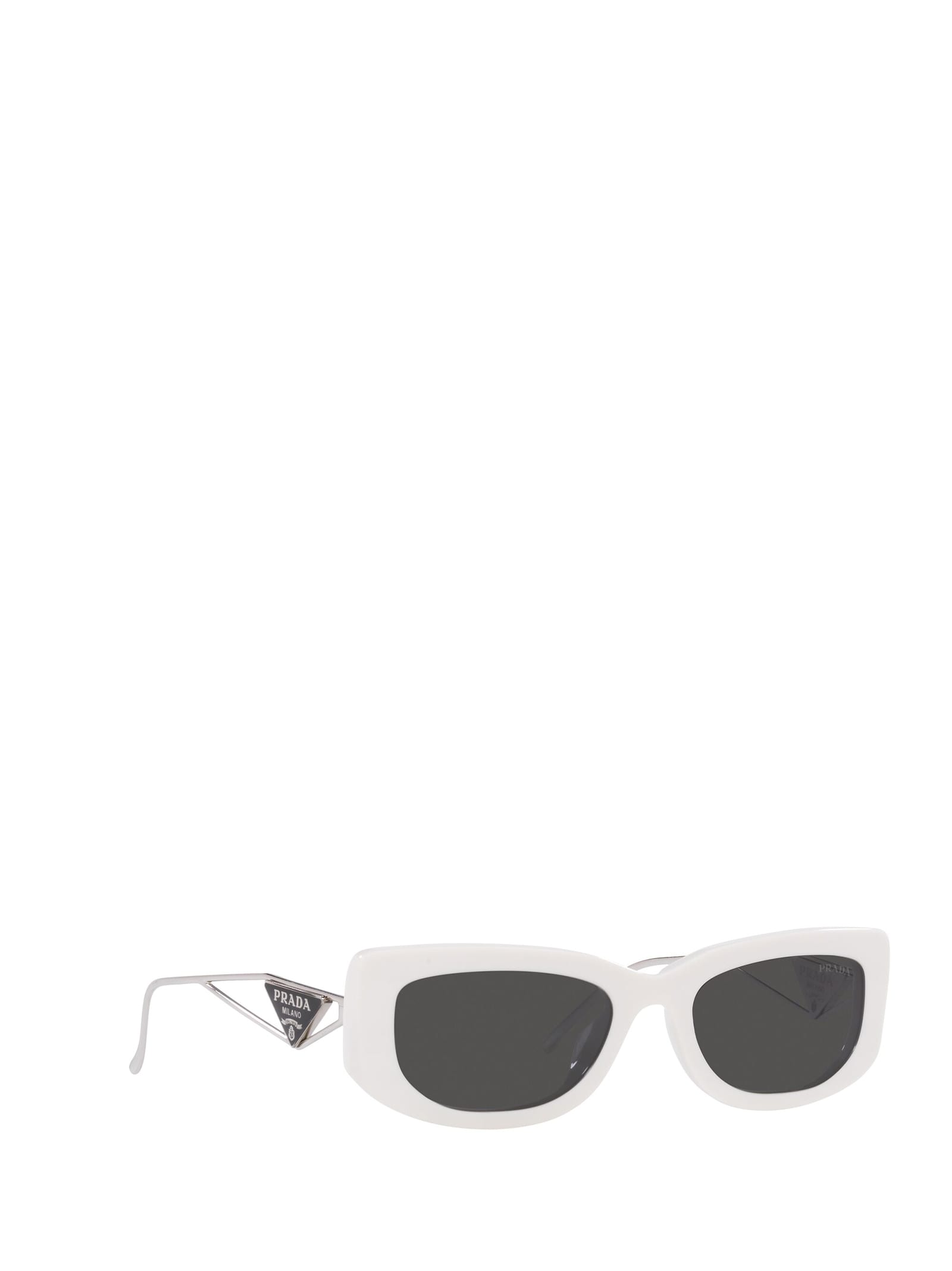 Shop Prada Pr 14ys Talc Sunglasses
